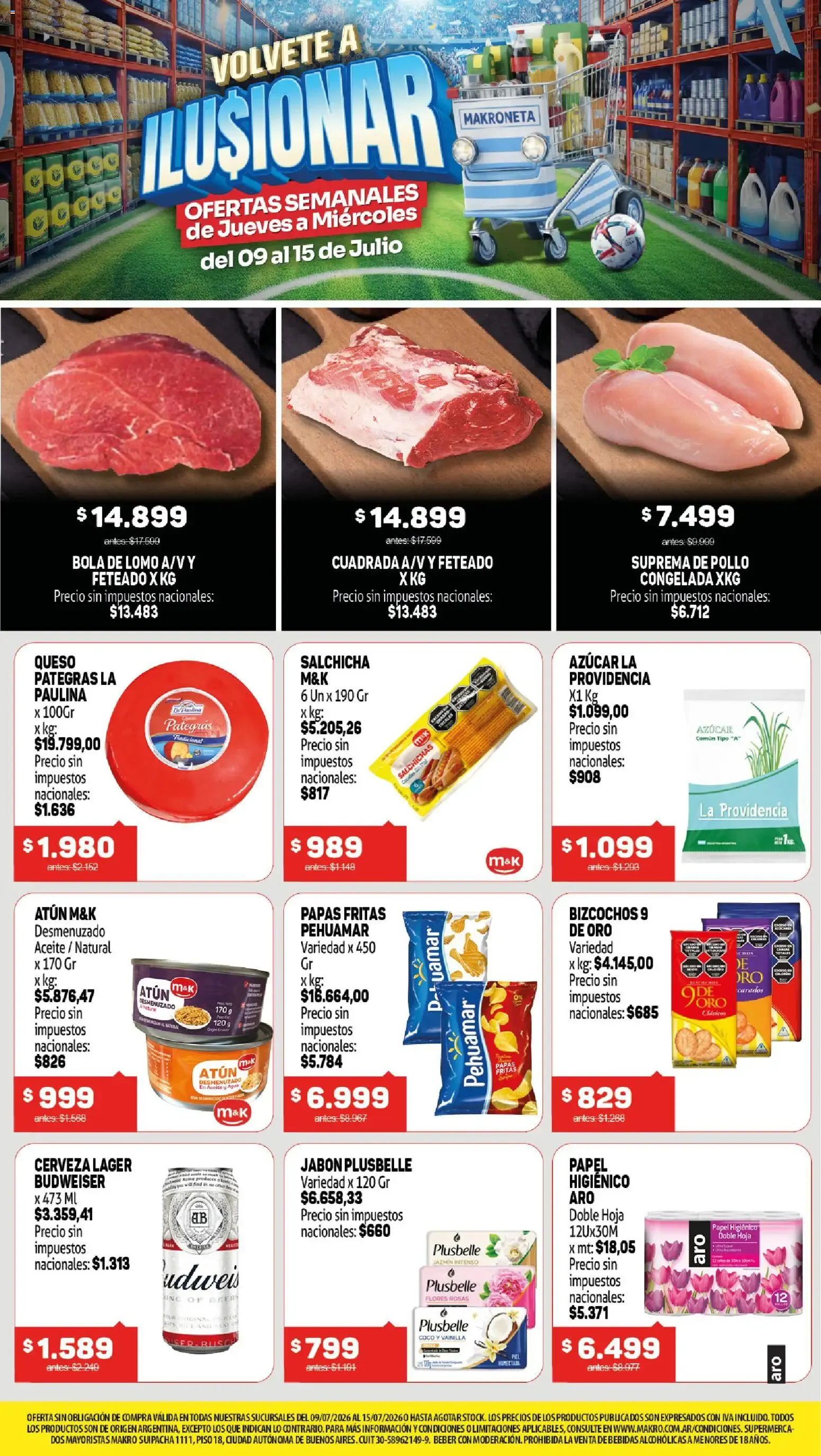 Ofertas de Makro Ofertas VOLVETE A ILUSIONAR del 09/07/2026 - 15/07/2026 9 de julio al 15 de julio 2026 - Página 1 del catálogo