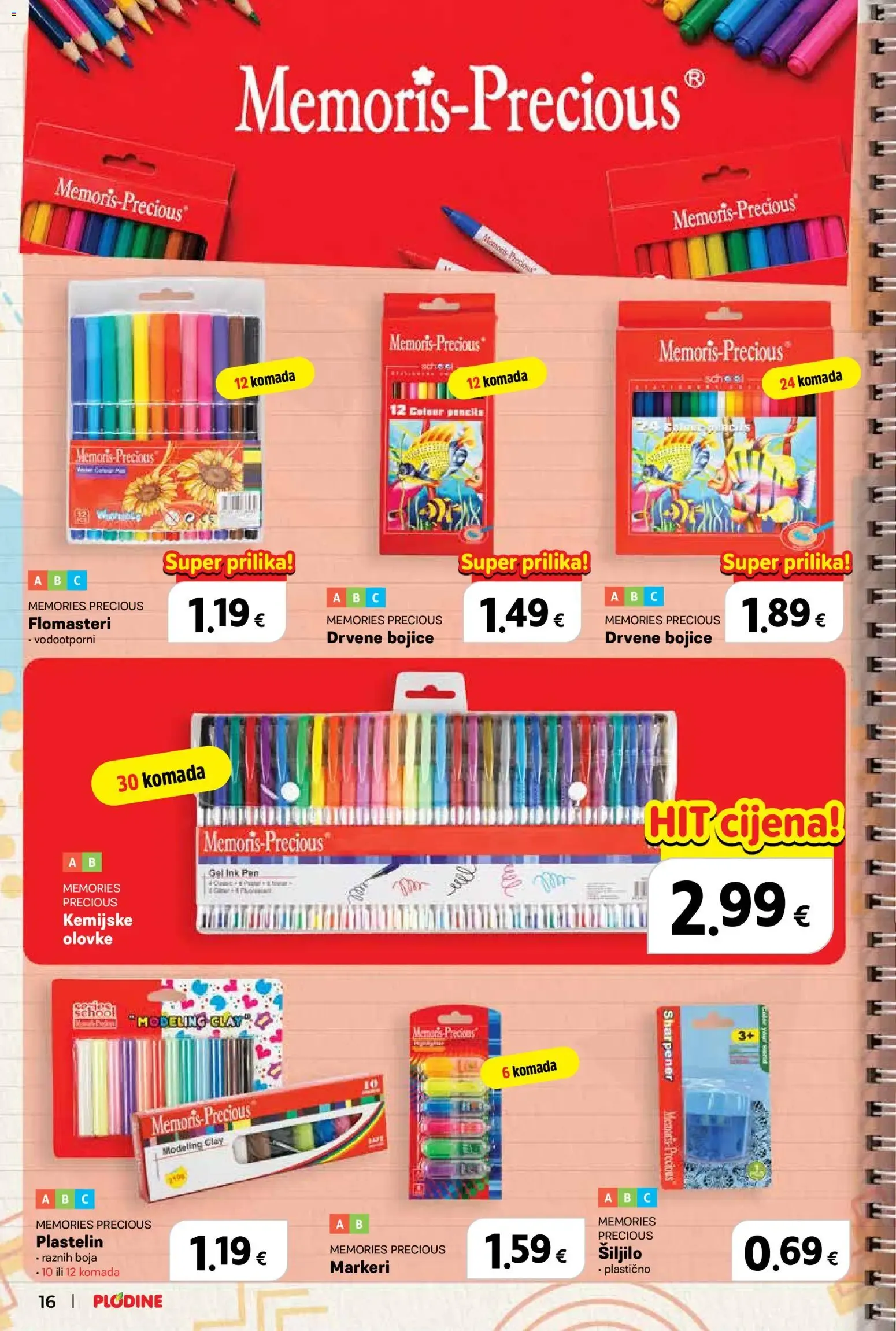 Katalog Plodine: Spremni za školu, uz velike uštede! od 13. kolovoza do 23. rujna 2026. - Pregled Stranica 16