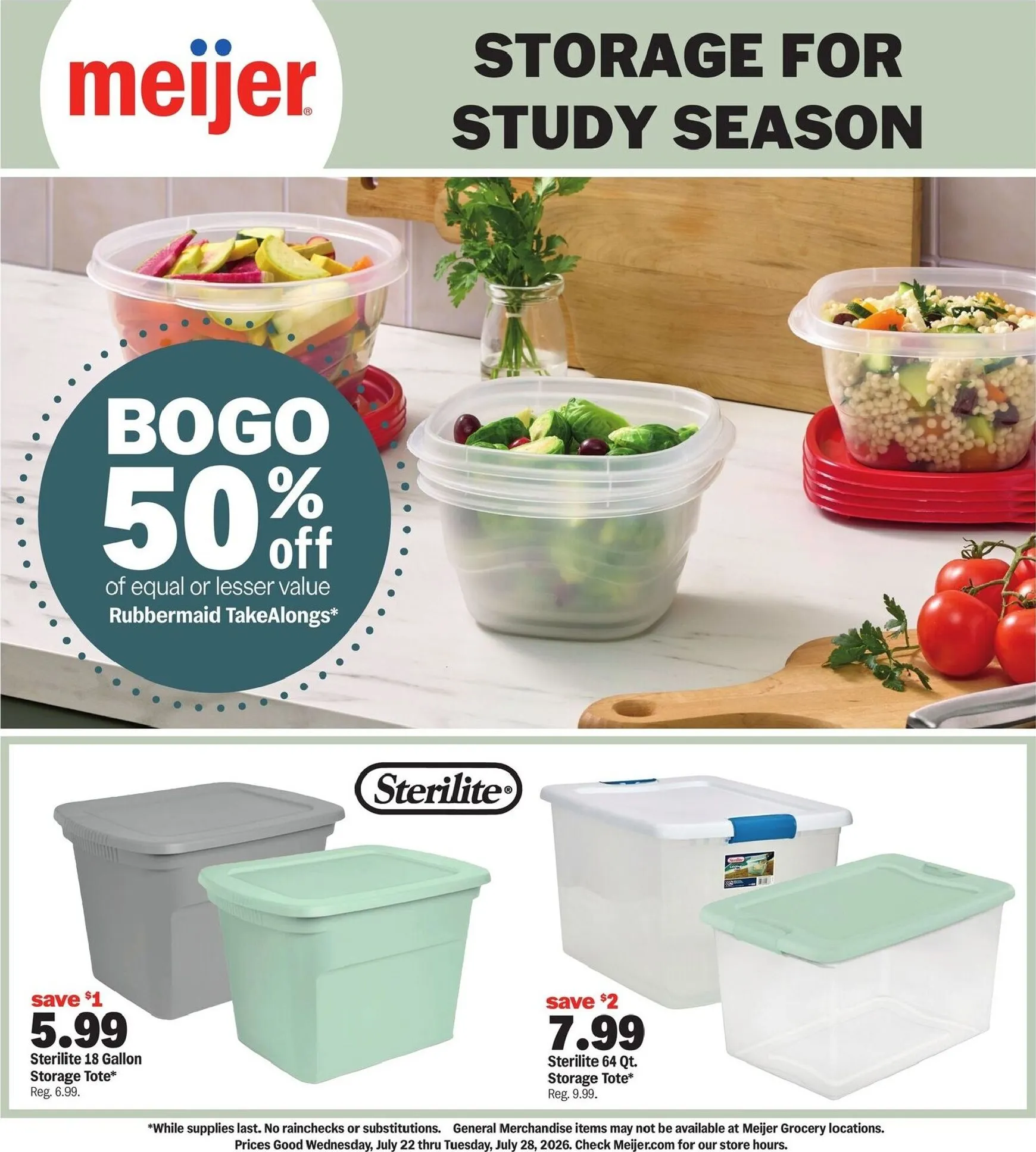 STORAGE FOR STUDY SEASON