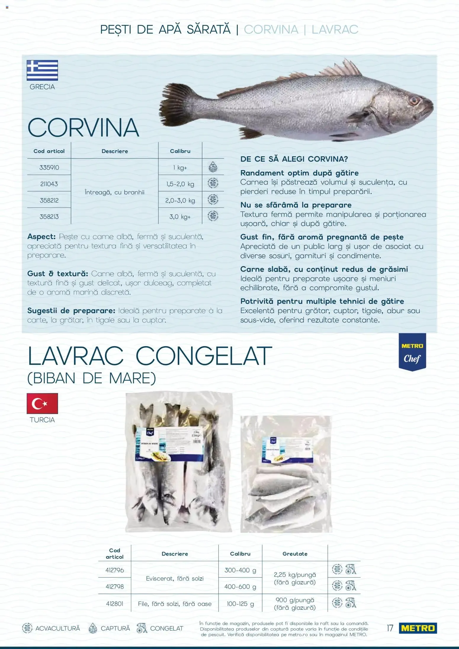 Catalog Metro Catalog Spui pește proaspăt, spui METRO - Oferta 01.10.2026 - 31.12.2026 de la 1 octombrie până la 31 decembrie 2026 - Revista Pagina 16
