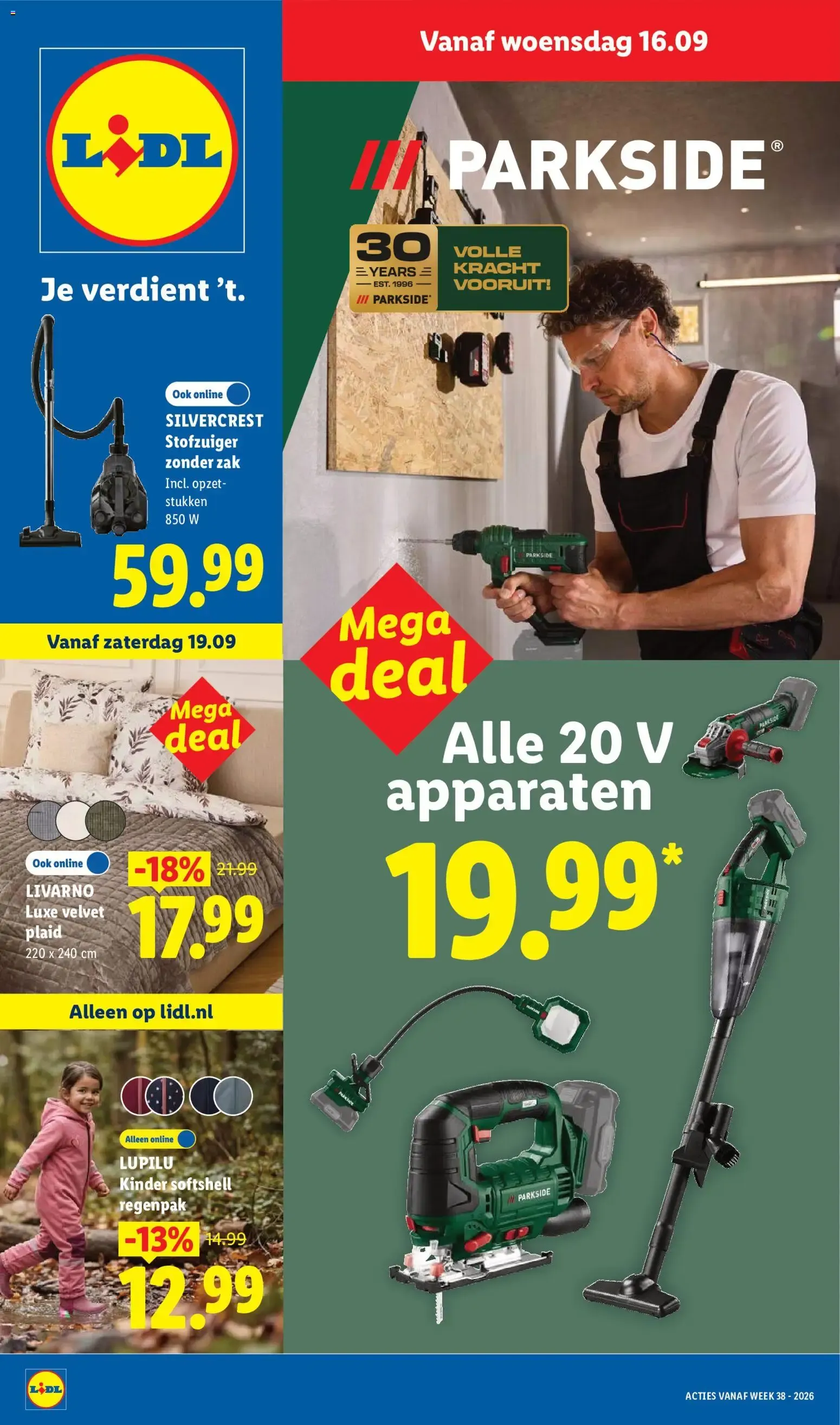 Lidl folder vanaf 16-09-2026 -- NIEUWE van 16 september tot 22 september 2026 - Folder pagina 1