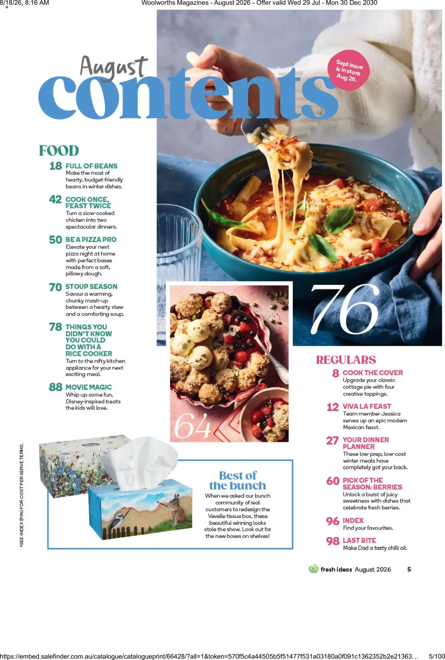 Woolworths Fresh Ideas - August 2026 - Catalogue valid from 29 July to 30 December 2030 - page 5