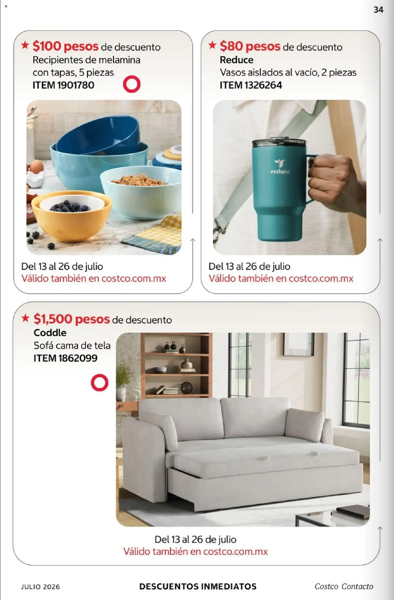 Catálogo de Revista digital Contacto Costco: 50 años 1 de julio al 31 de julio 2026 - Pagina 34