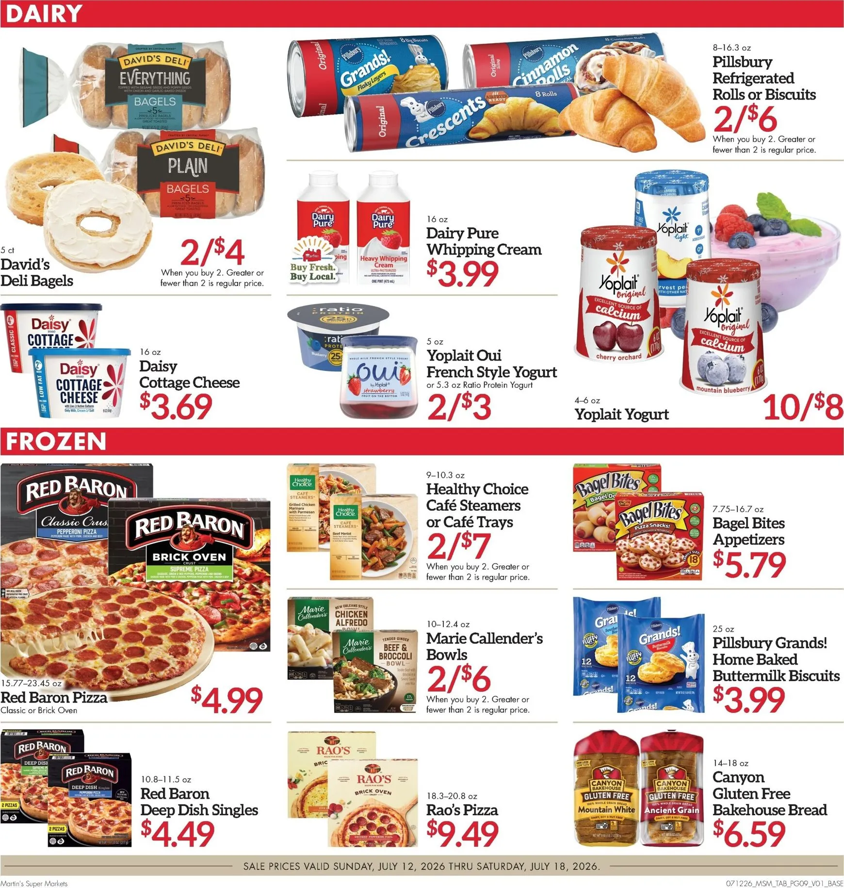 Weekly ad Current Martin's Super Markets leaflet valid from Sunday 07/12/2026 to Saturday 07/18/2026 from July 12 to July 18 2026 - Page 9