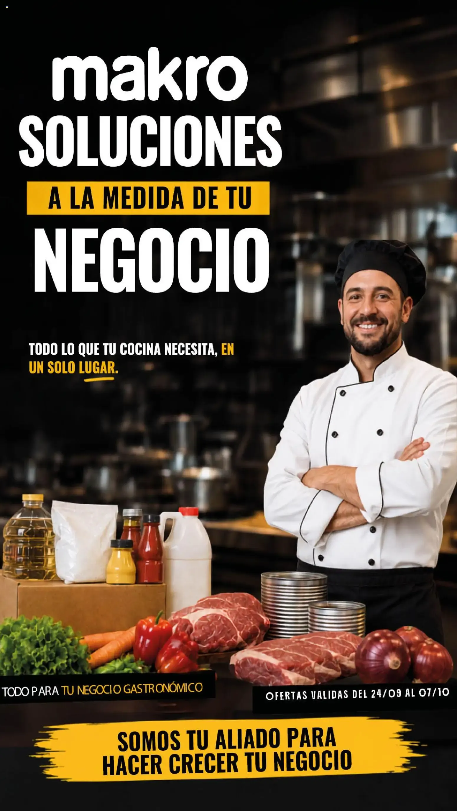 Ofertas de Makro - Ofertas Gastronómicas del 24/09/2026 - 07/10/2026 24 de septiembre al 7 de octubre 2026 - Página 1 del catálogo