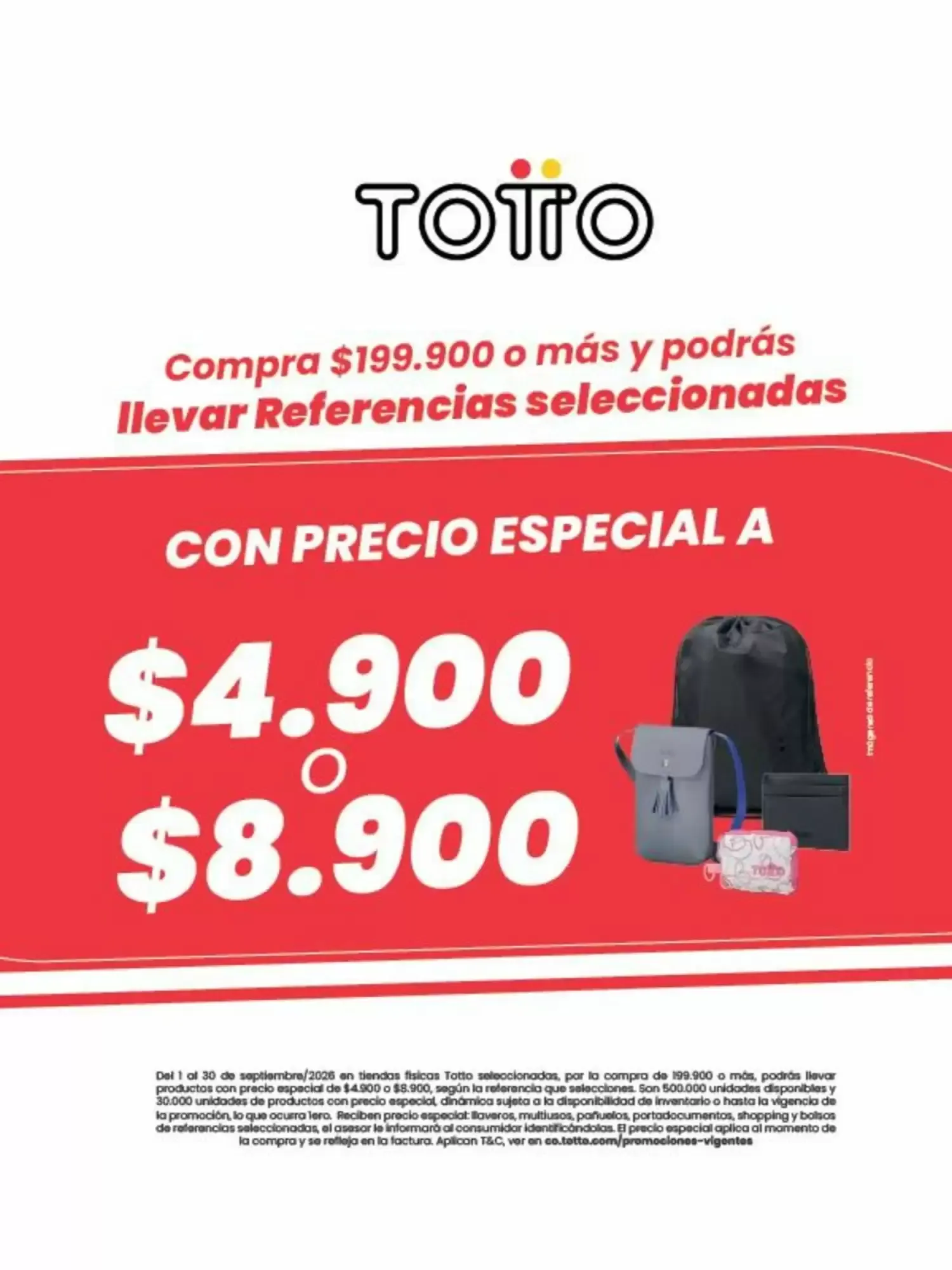 Catalogo de Catálogo Totto 1 de septiembre al 30 de septiembre 2026 - Pag 1