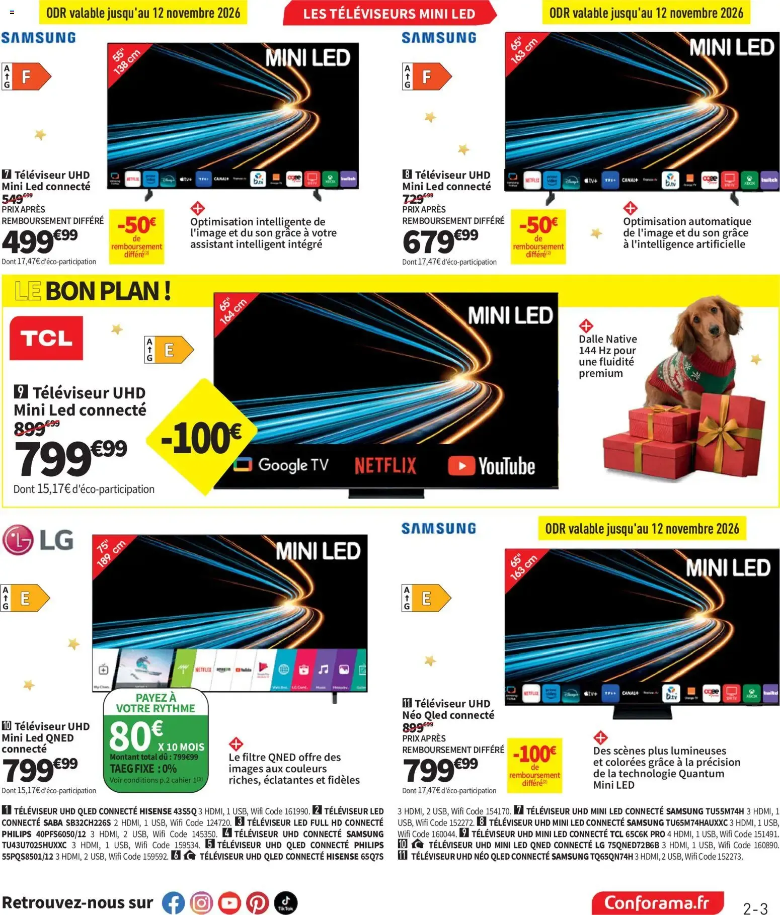 Conforama - Promos de Noël du 27 octobre au 25 décembre 2026 - Catalogue page 41