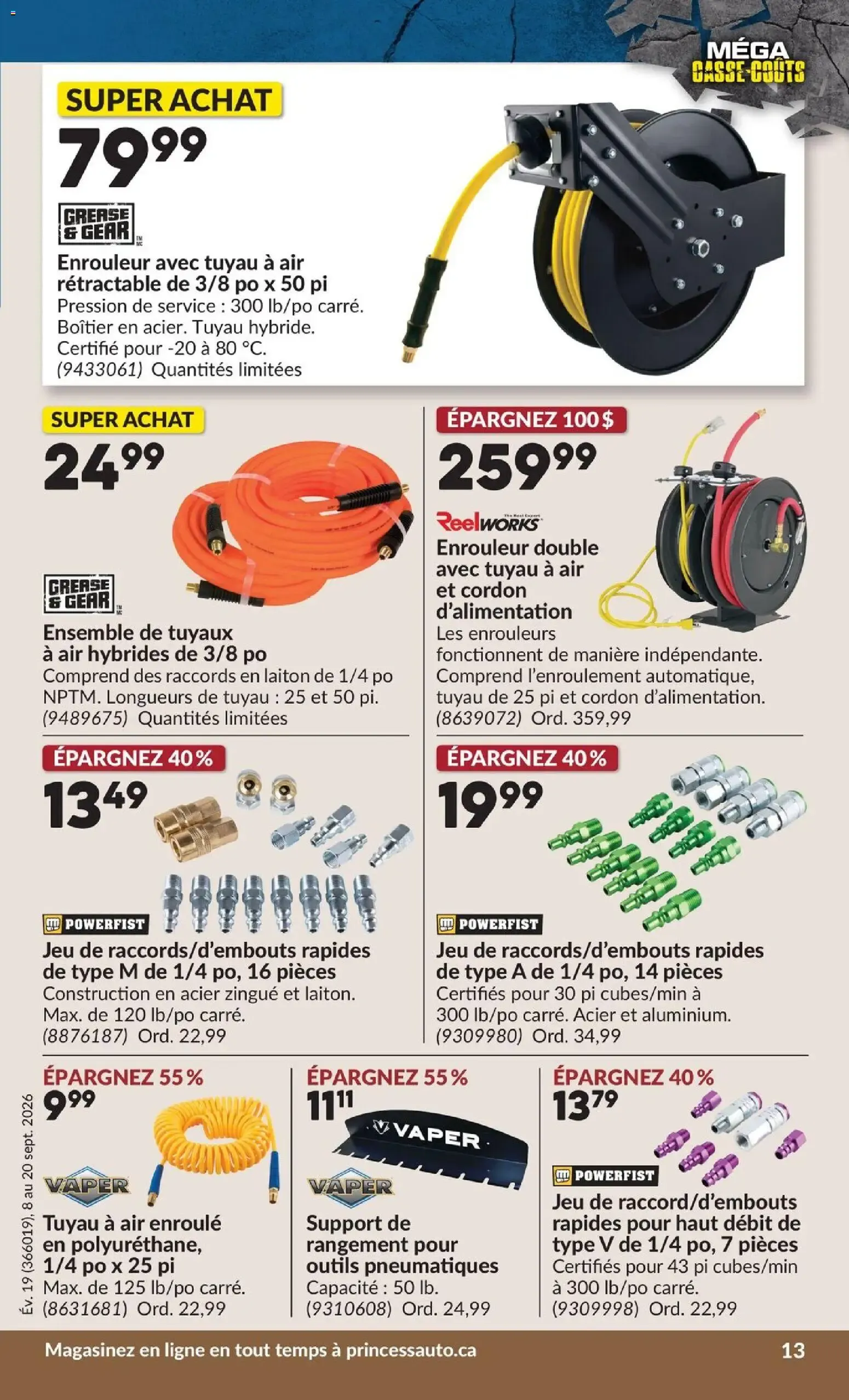 Princess Auto circulaire - 2 Semaines de Soldes ! from Sep 8, 2026 > weekly specials & deals from September 8 to September 20 2026 - flyer page 16