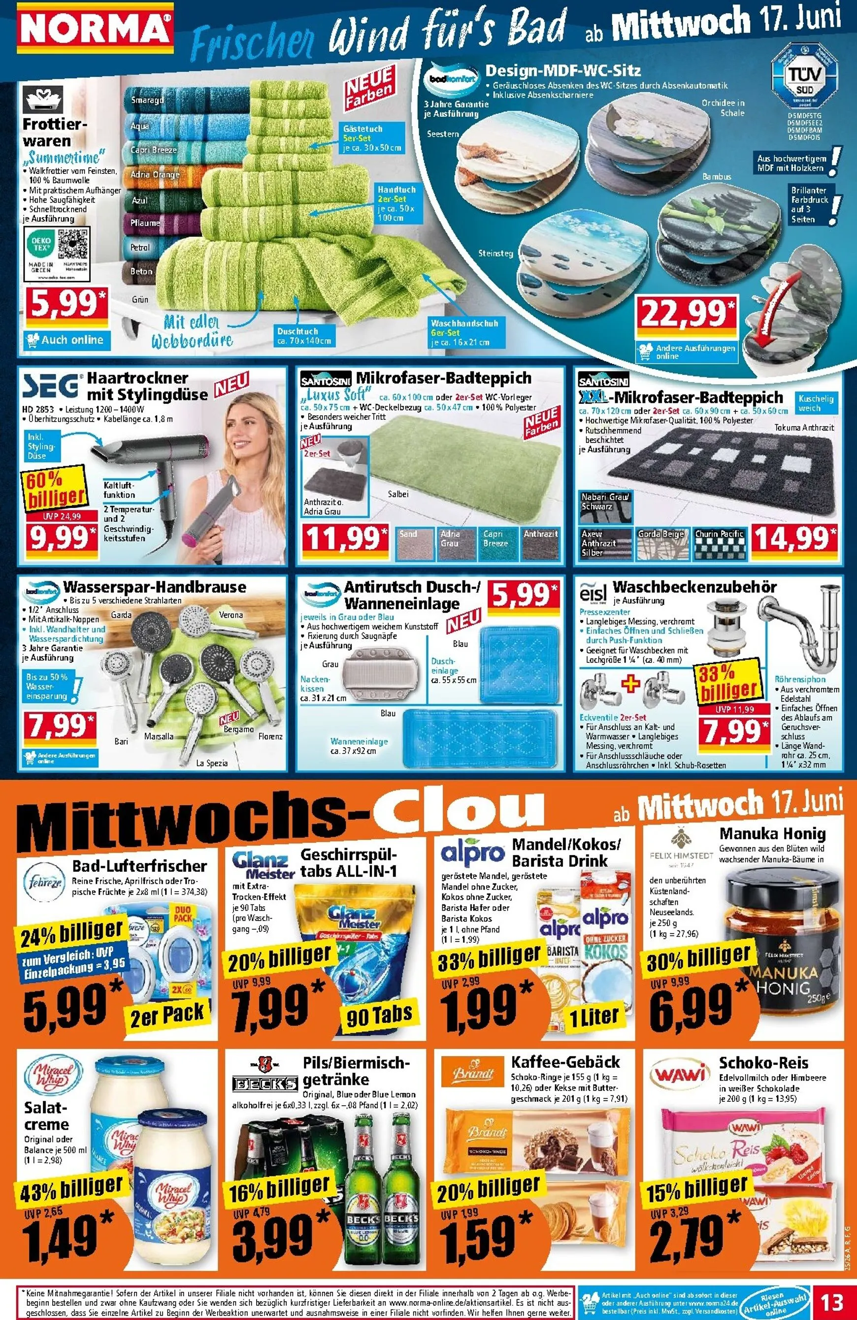 Norma Prospekt – von Montag 15.06.2026 bis Sonntag 21.06.2026 von 15. Juni bis 21. Juni 2026 - Prospekt seite 13