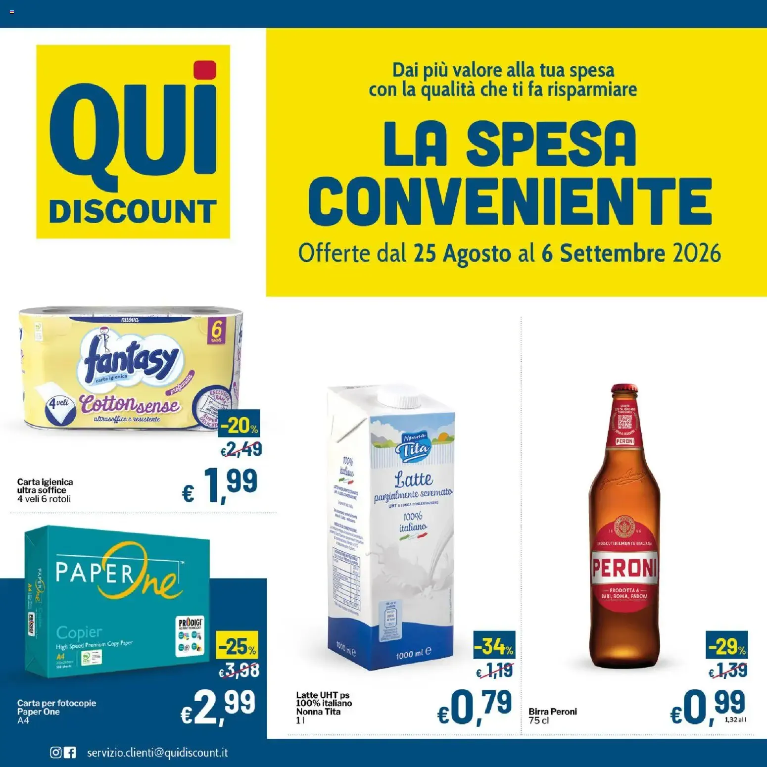 La Spesa Conveniente da 25 agosto a 6 settembre di 2026 - Pagina del volantino 1