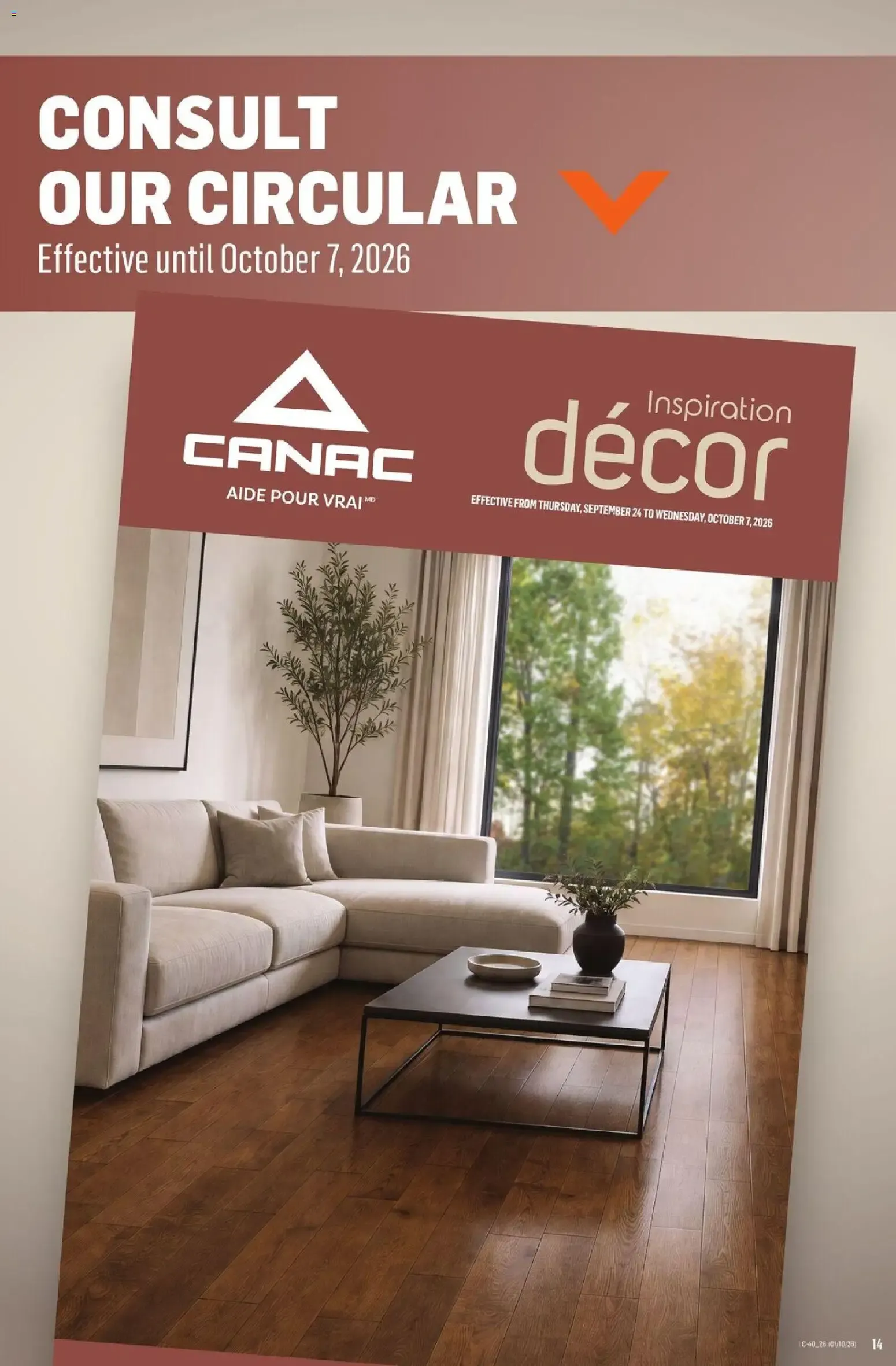 Canac weekly flyer from Oct 1, 2026 > weekly specials & deals from October 1 to October 7 2026 - flyer page 14