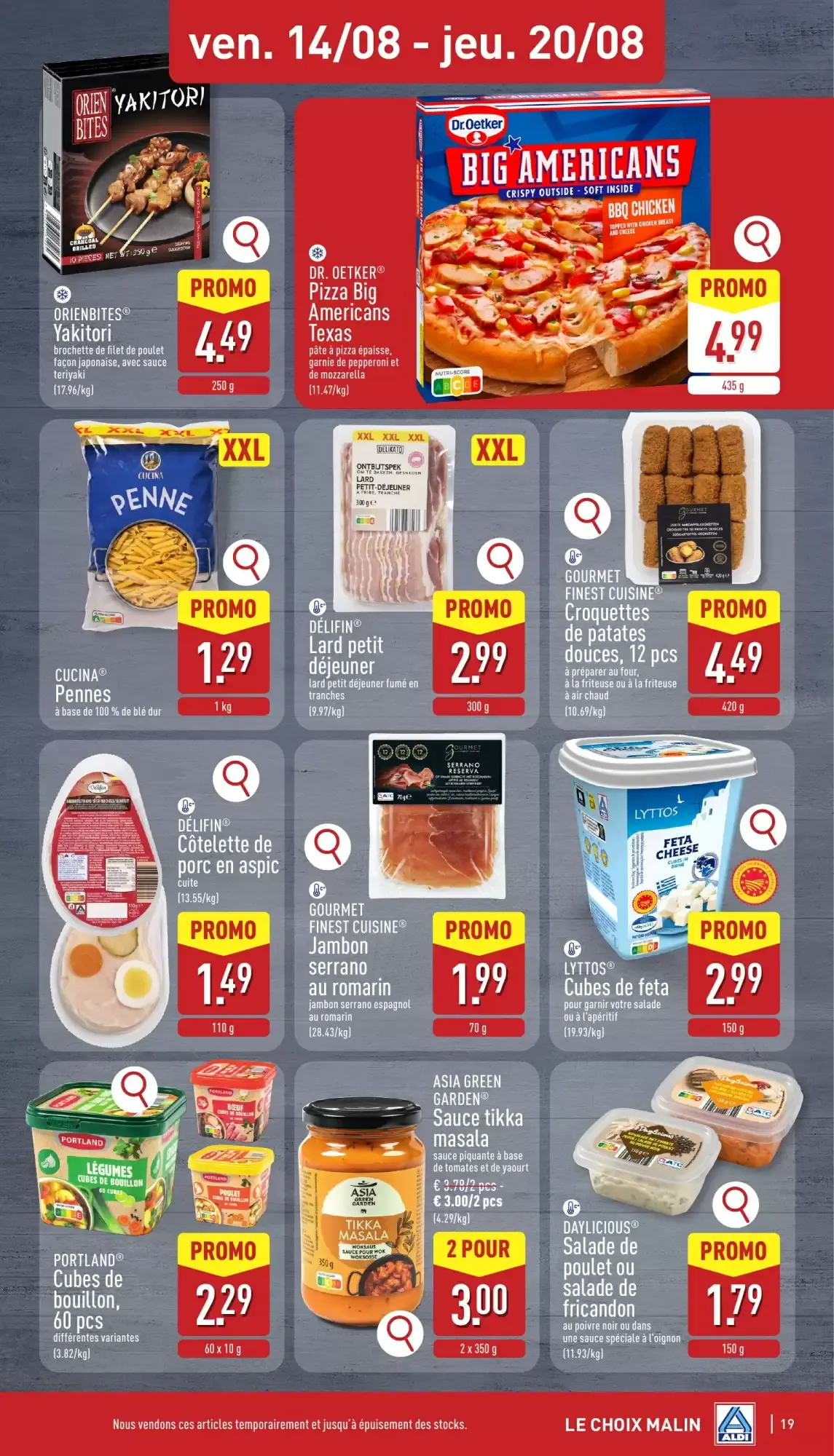 ALDI Dépliant du lun. 10/08 au ven. 14/08 van 10 augustus tot 14 augustus 2026 - folder pagina 19