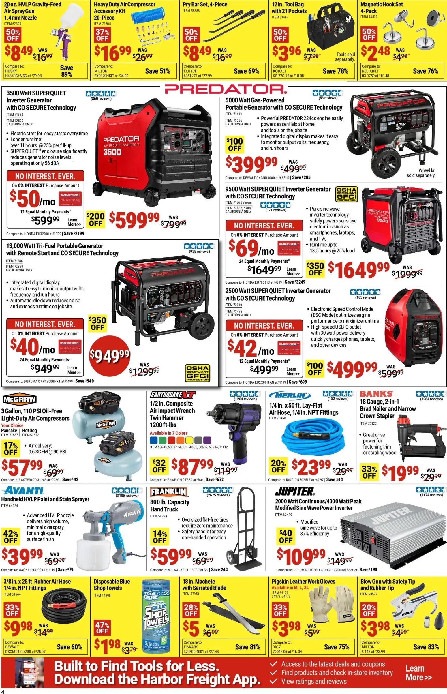 Weekly ad Harbor Freight Parking Lot Sale (08/10 - 08/16 2026) - Flyer from August 10 to August 16 2026 - Page 4