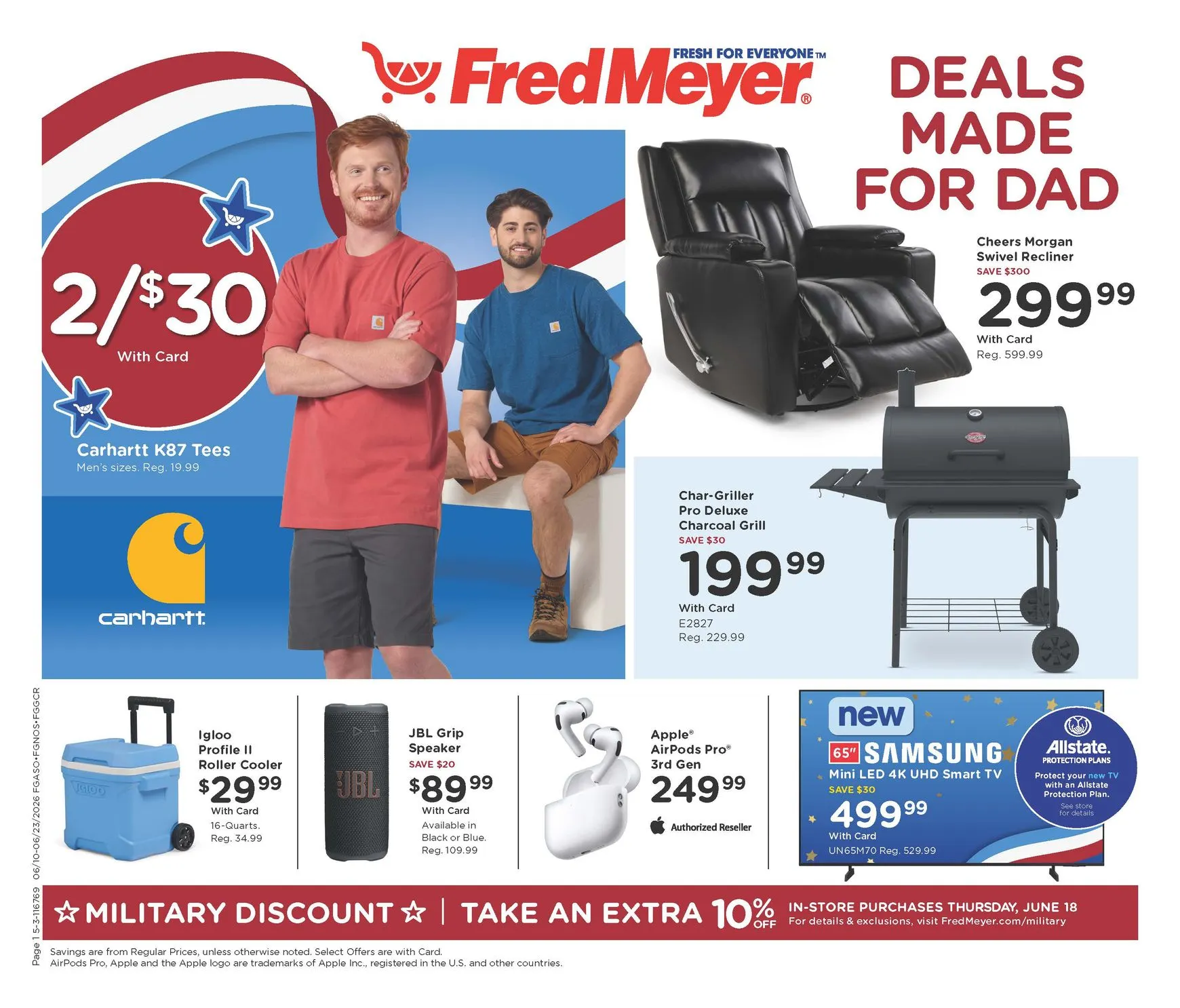 Weekly ad Fred Meyer - Deals Made for Dad from June 10 to June 23 2026 - Page 1