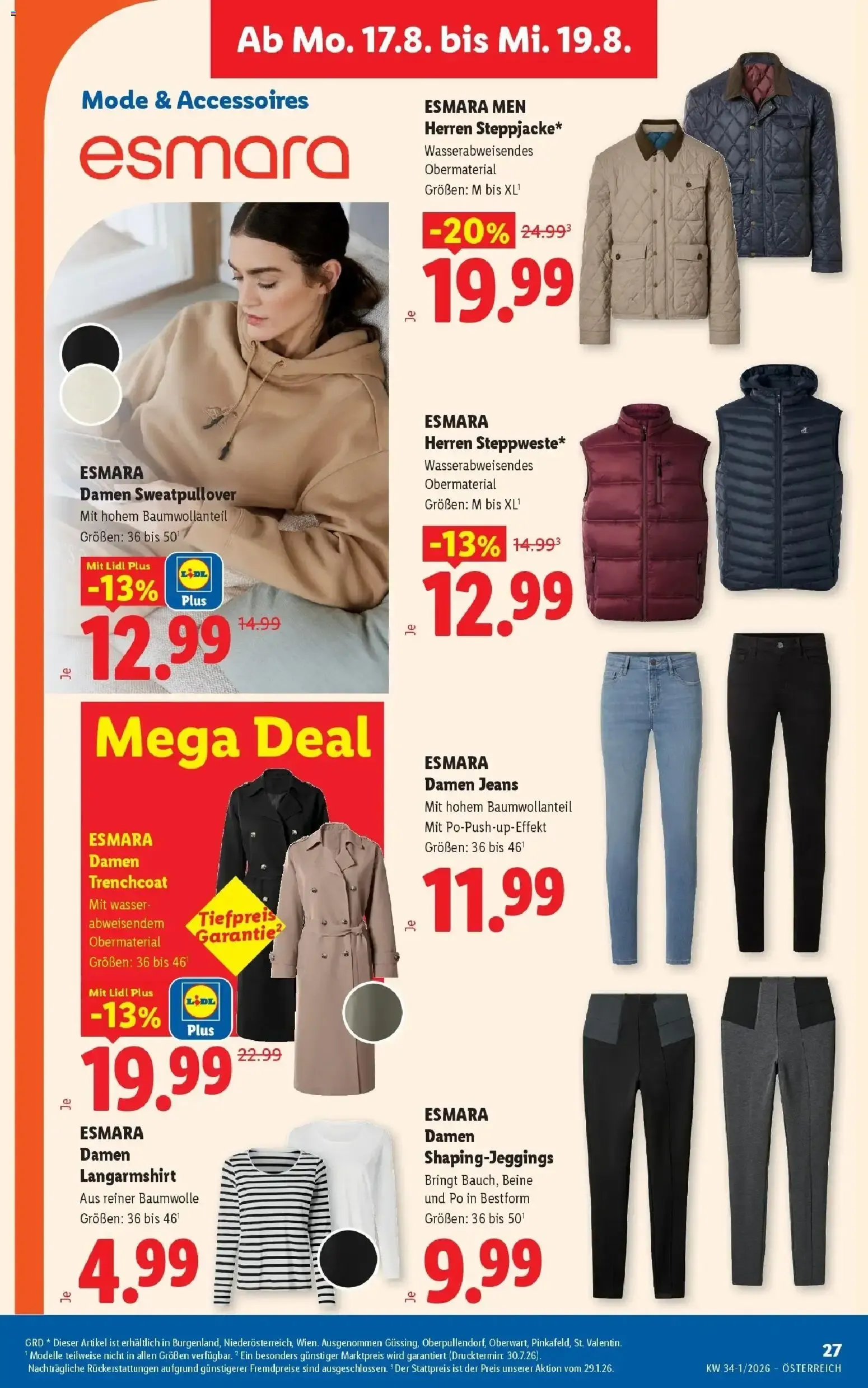 Lidl Plus Österreichs günstigste Preise von 13. August bis 14. August 2026 - Flugblätt seite  34
