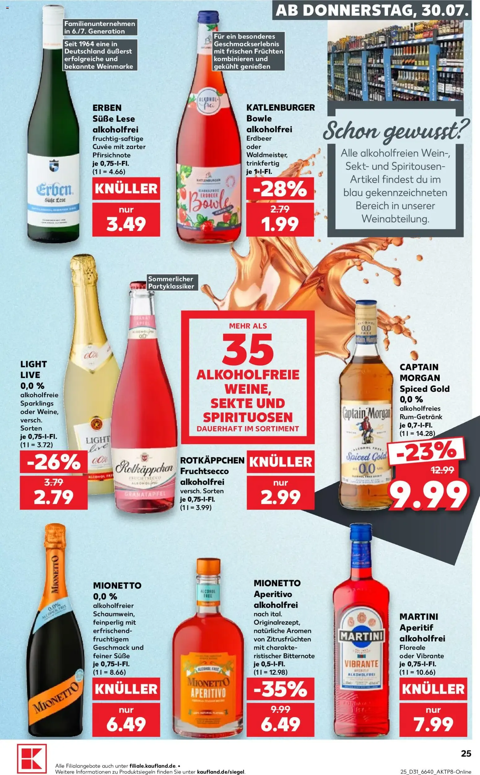 Prospekt Kaufland ab 30.07.2026 » Angebote Online zum Blättern von 30. Juli bis 5. August 2026 - Prospekt seite 25