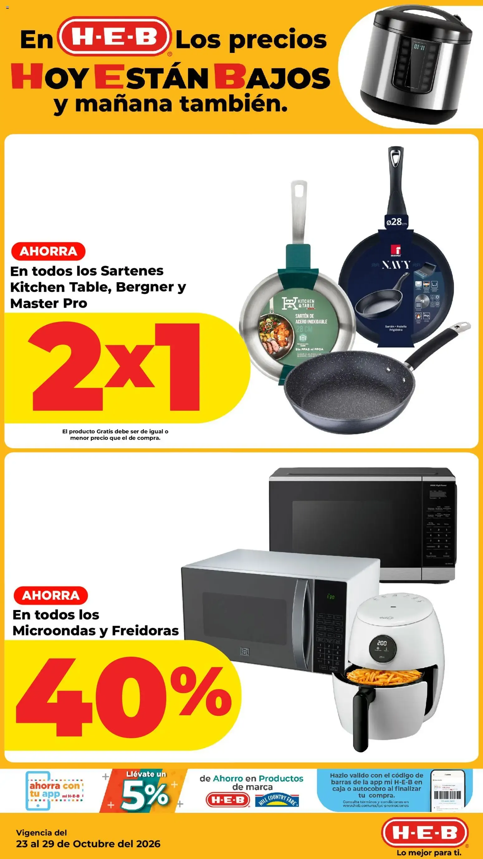 Catálogo de H-E-B: Los precios HOY ESTÁN BAJOS y mañana también 23 de octubre al 26 de octubre 2026 - Pagina 9