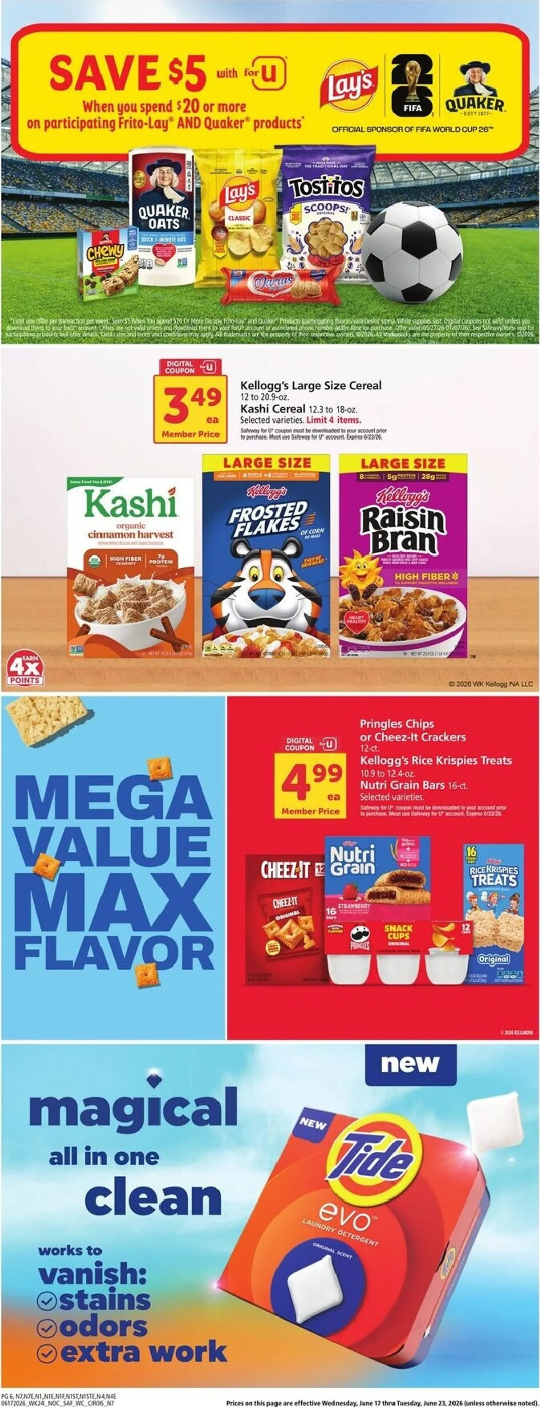 Weekly ad Current Safeway leaflet valid from Wednesday 06/17/2026 to Tuesday 06/23/2026 from June 17 to June 23 2026 - Page 6