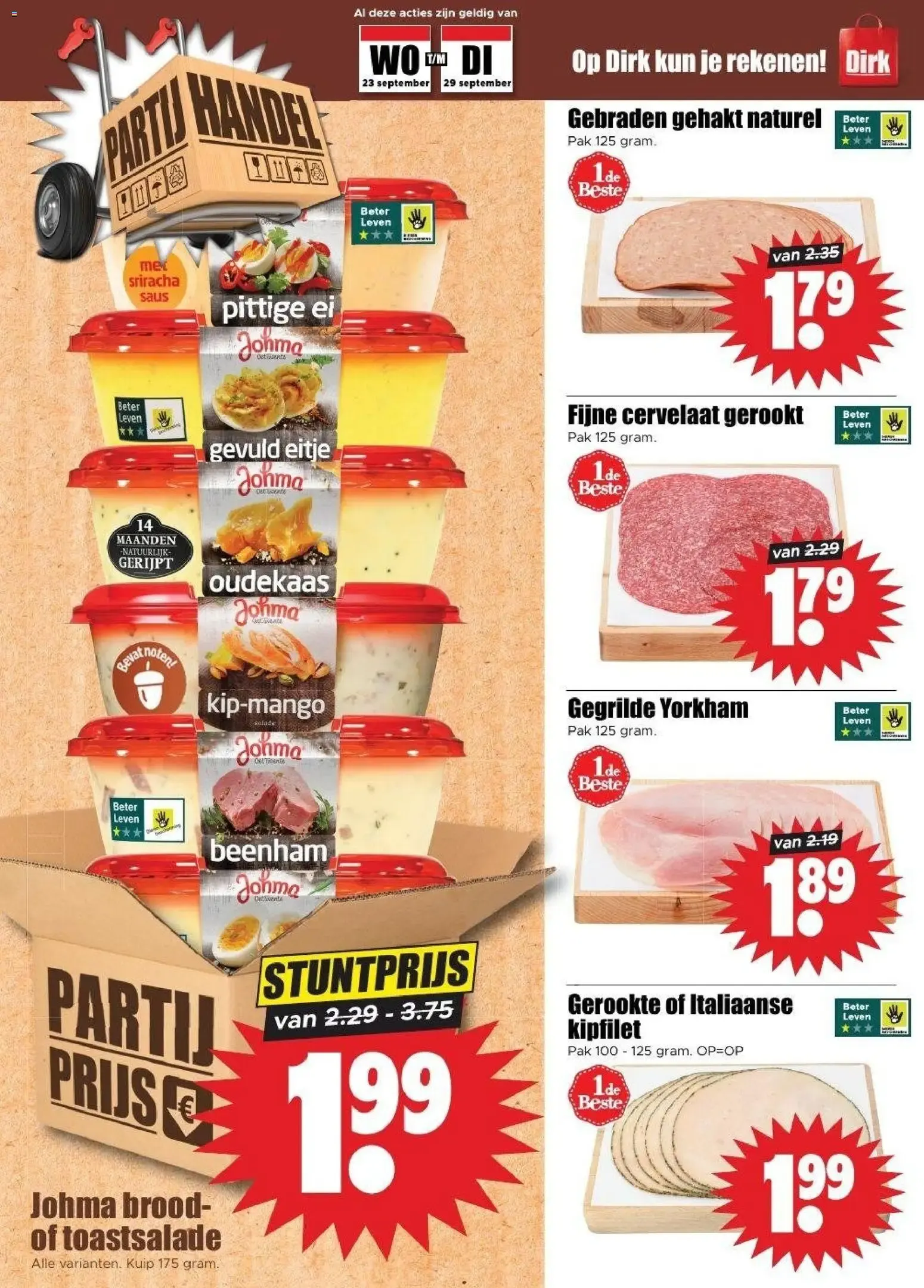 Dirk Folder: Milka Chocolade y Ofertas de Budget Boodschappen van 23 september tot 29 september 2026 - Folder pagina 17