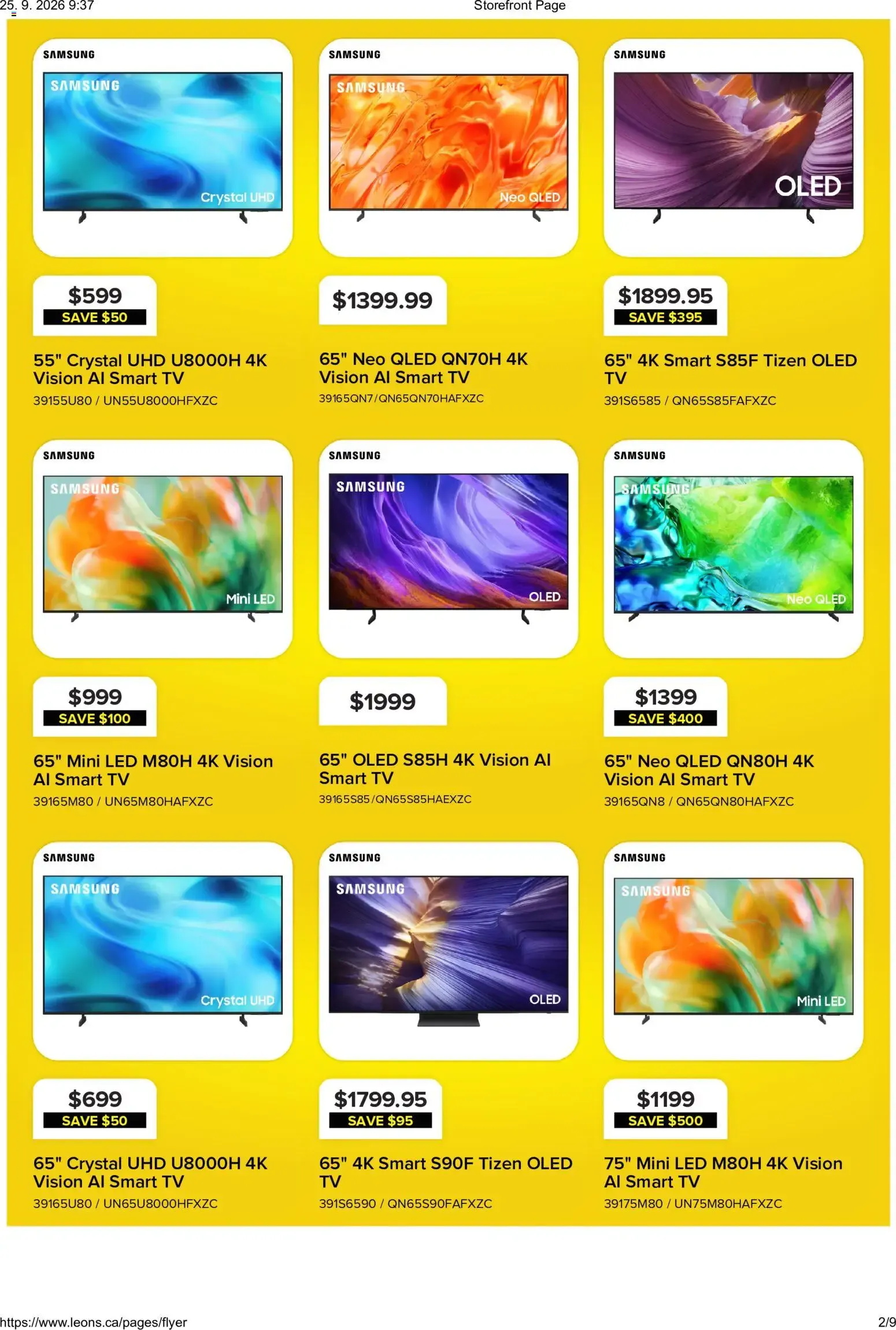 Leon's flyer - BBFL Electronics from Sep 24, 2026 > weekly specials & deals from September 24 to September 30 2026 - flyer page 2