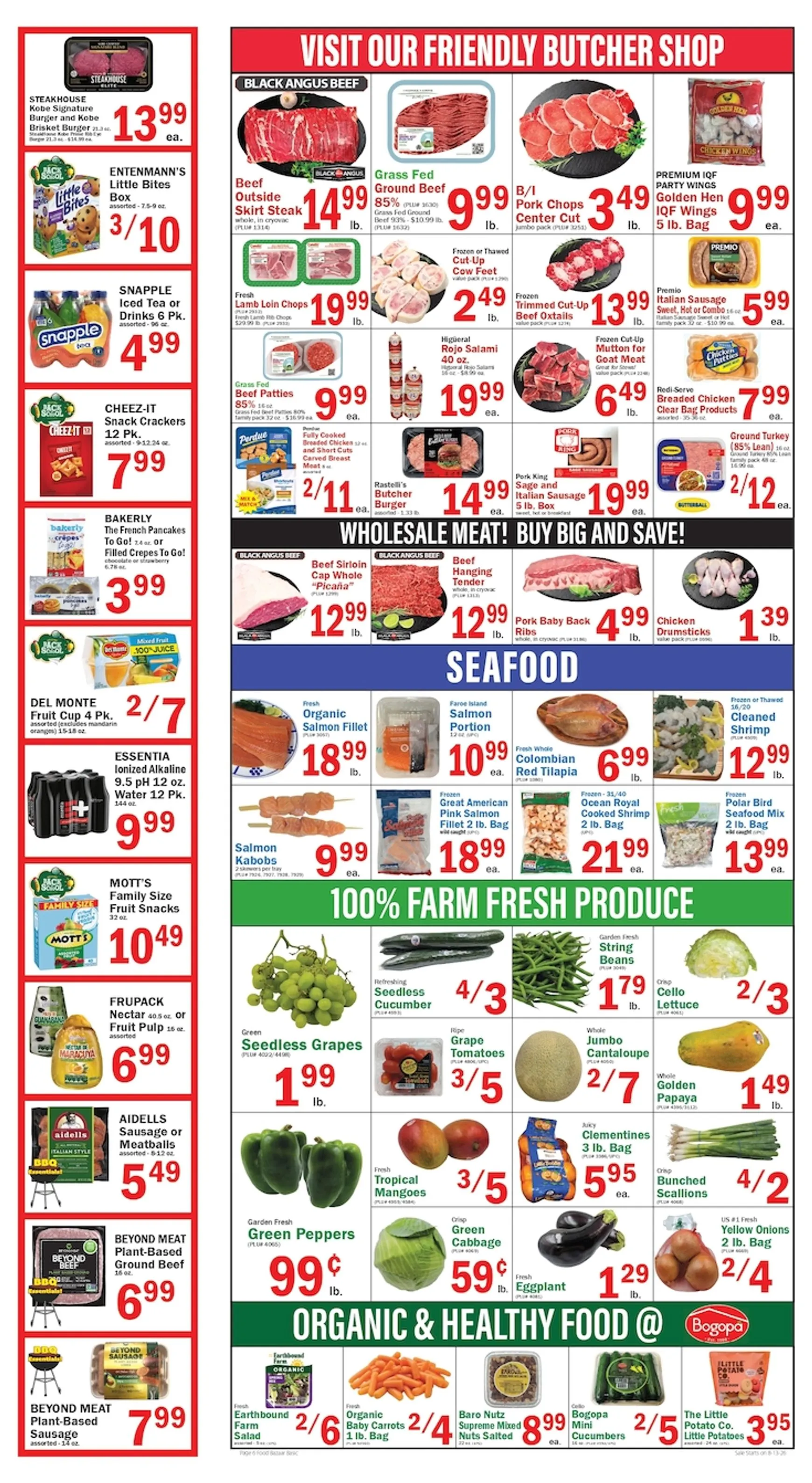 Weekly promotion Current Food Bazaar leaflet valid from Thursday 08/13/2026 to Wednesday 08/19/2026 spanning from August 13 to August 19 2026 - Page 6 for Catalogue 365