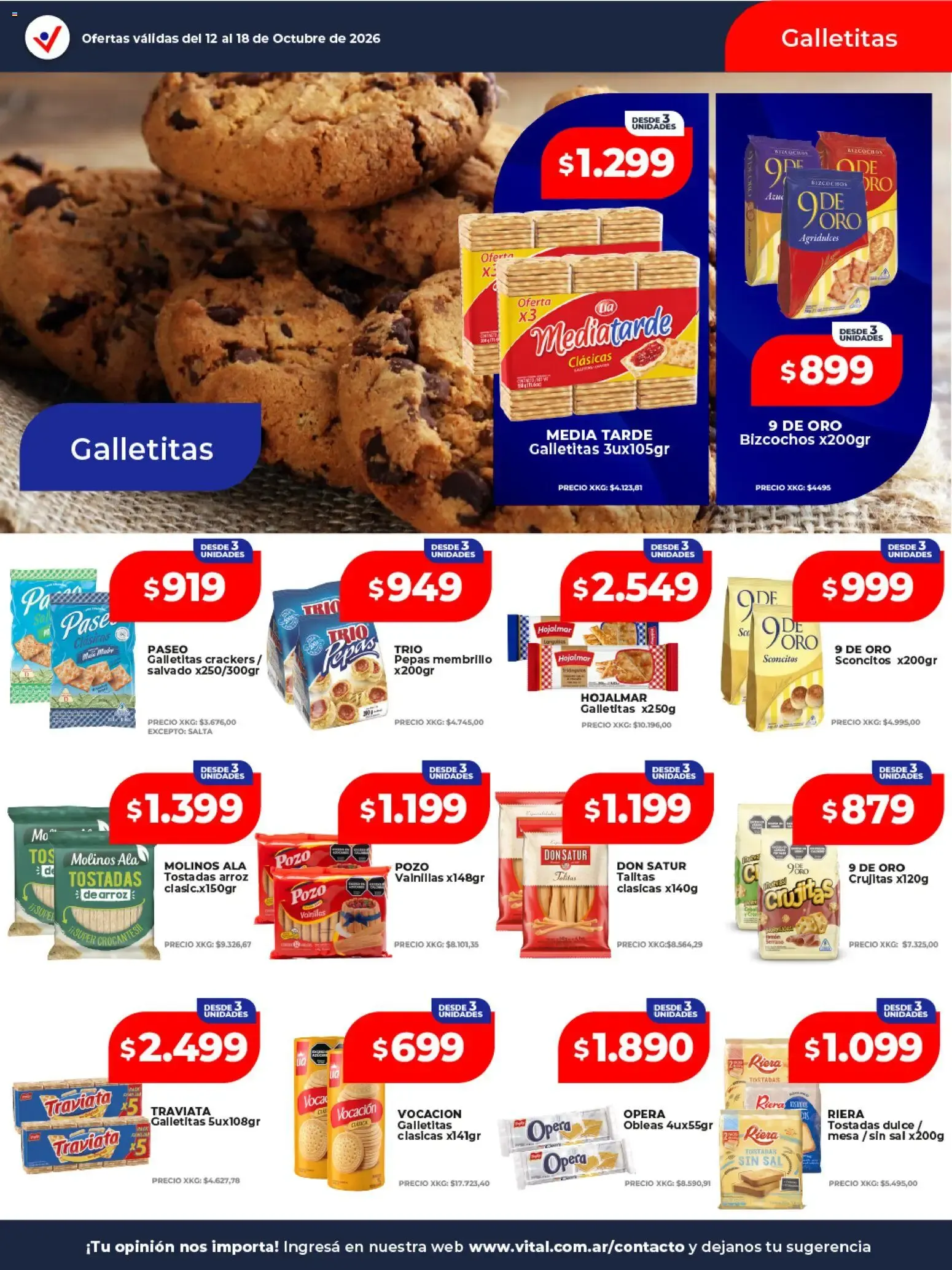 Ofertas de VITAL SUPERMAYORISTA EL MAYORISTA DE TU AHORRO 12 de octubre al 18 de octubre 2026 - Página 23 del catálogo