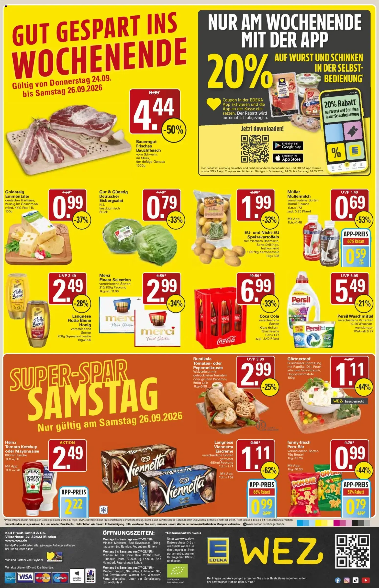 WEZ Prospekt (ab 21.09.2026) zum Blättern von 21. September bis 26. September 2026 - Prospekt seite 16