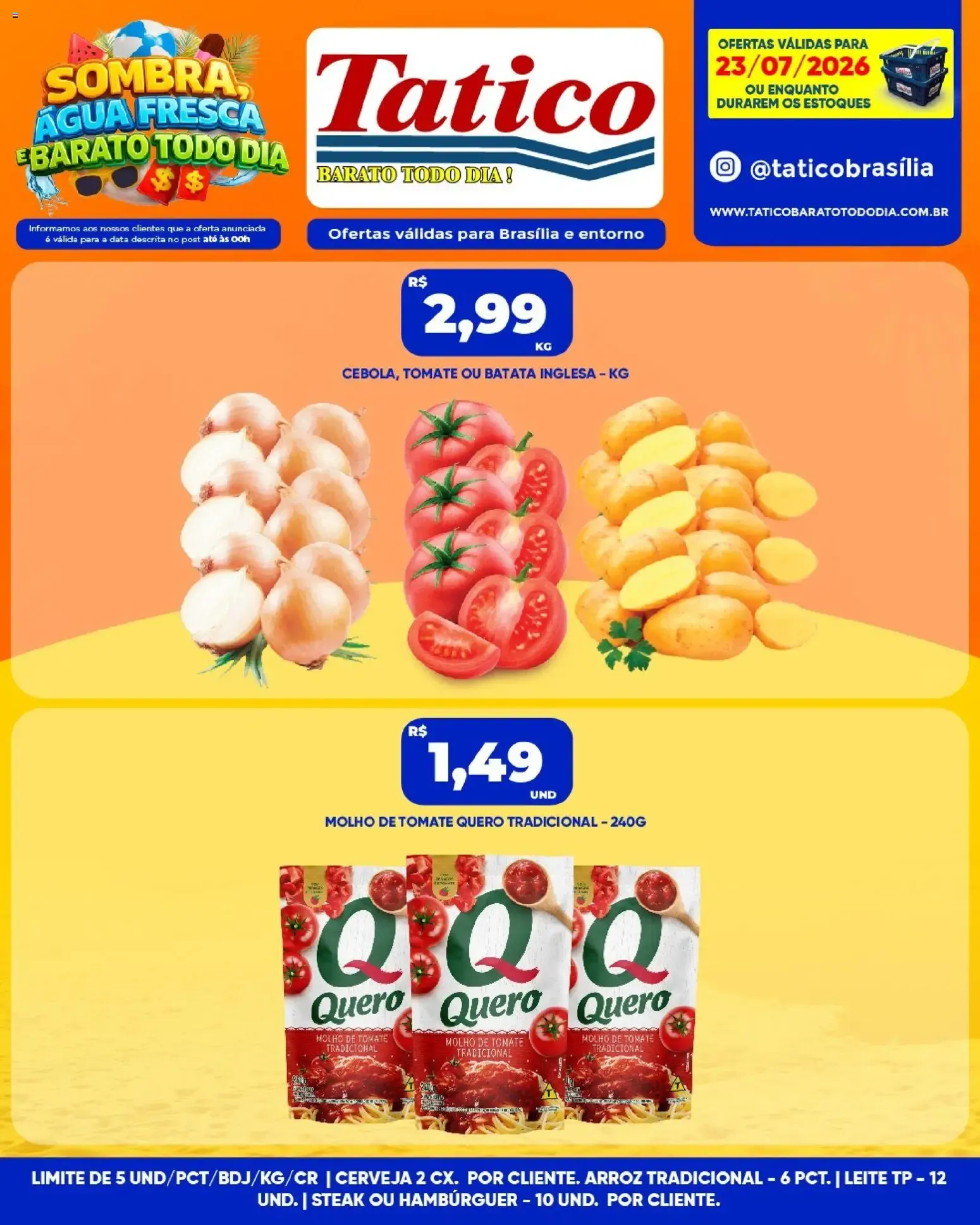 Encarte de Tatico ofertas do Dia de 23/07/2026 | Promoções Online 23 de julho até 23 de julho 2026 - Pagina 1