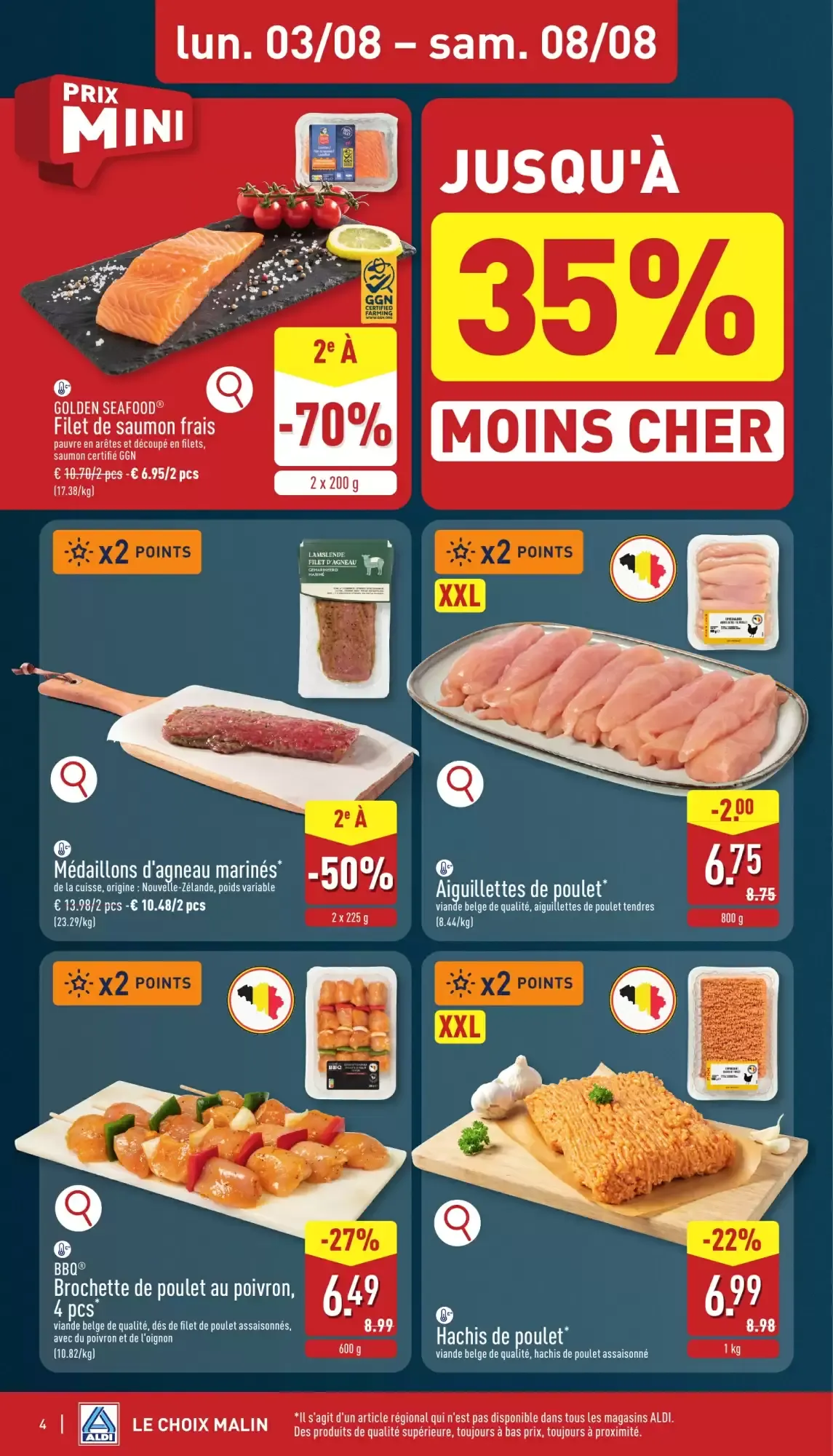 ALDI Dépliant du lun. 03/08 au sam. 08/08 inclus van 3 augustus tot 8 augustus 2026 - folder pagina 4