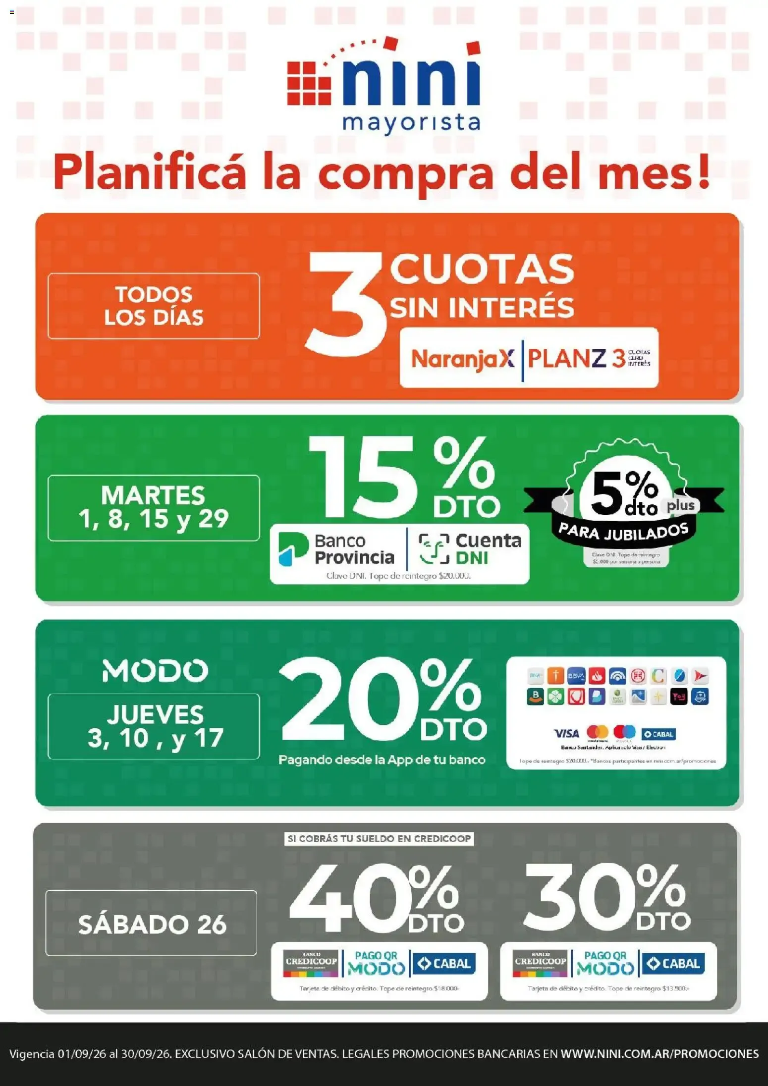 Ofertas de NINI Mayorista catálogo del 31/08/2026 - 06/09/2026 31 de agosto al 6 de septiembre 2026 - Página 46 del catálogo