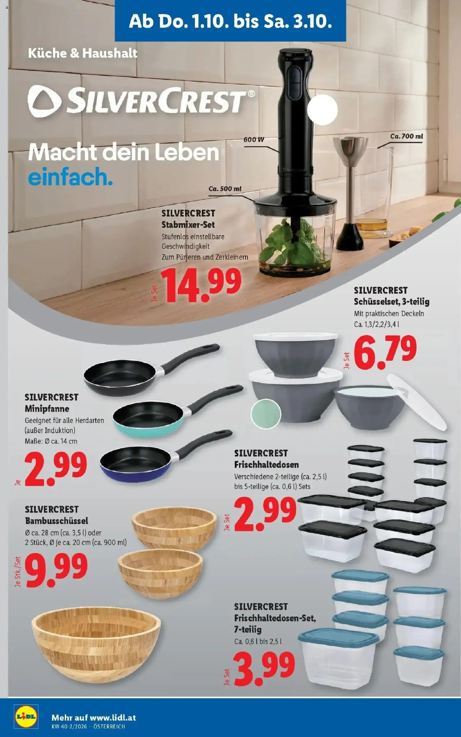 Lidl Aktion von 1. Oktober bis 3. Oktober 2026 - Flugblätt seite  26