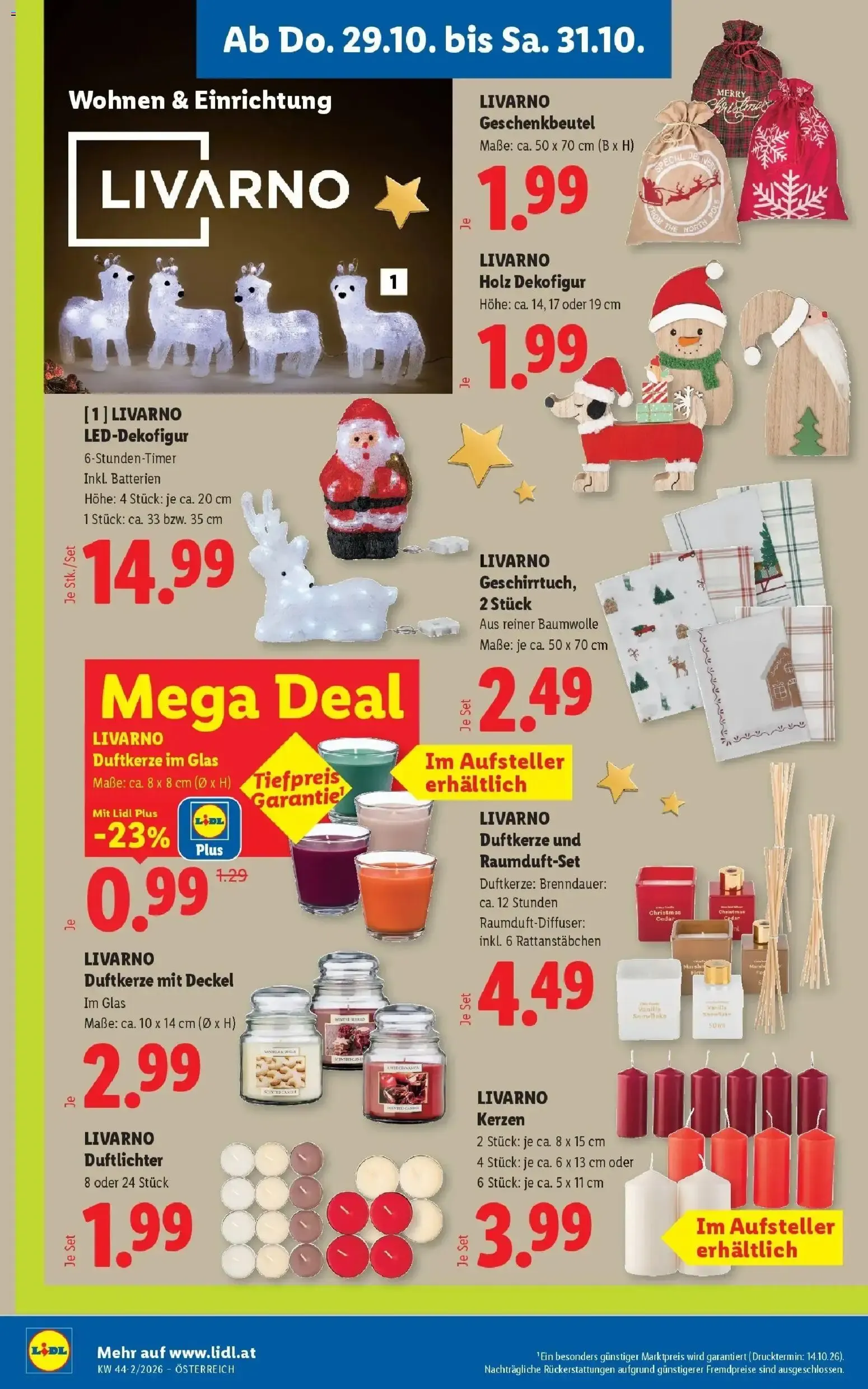 Lidl Flugblatt - Wien ab 25.10.2026 - Angebote ab donnerstag von 29. Oktober bis 31. Oktober 2026 - Flugblätt seite 22