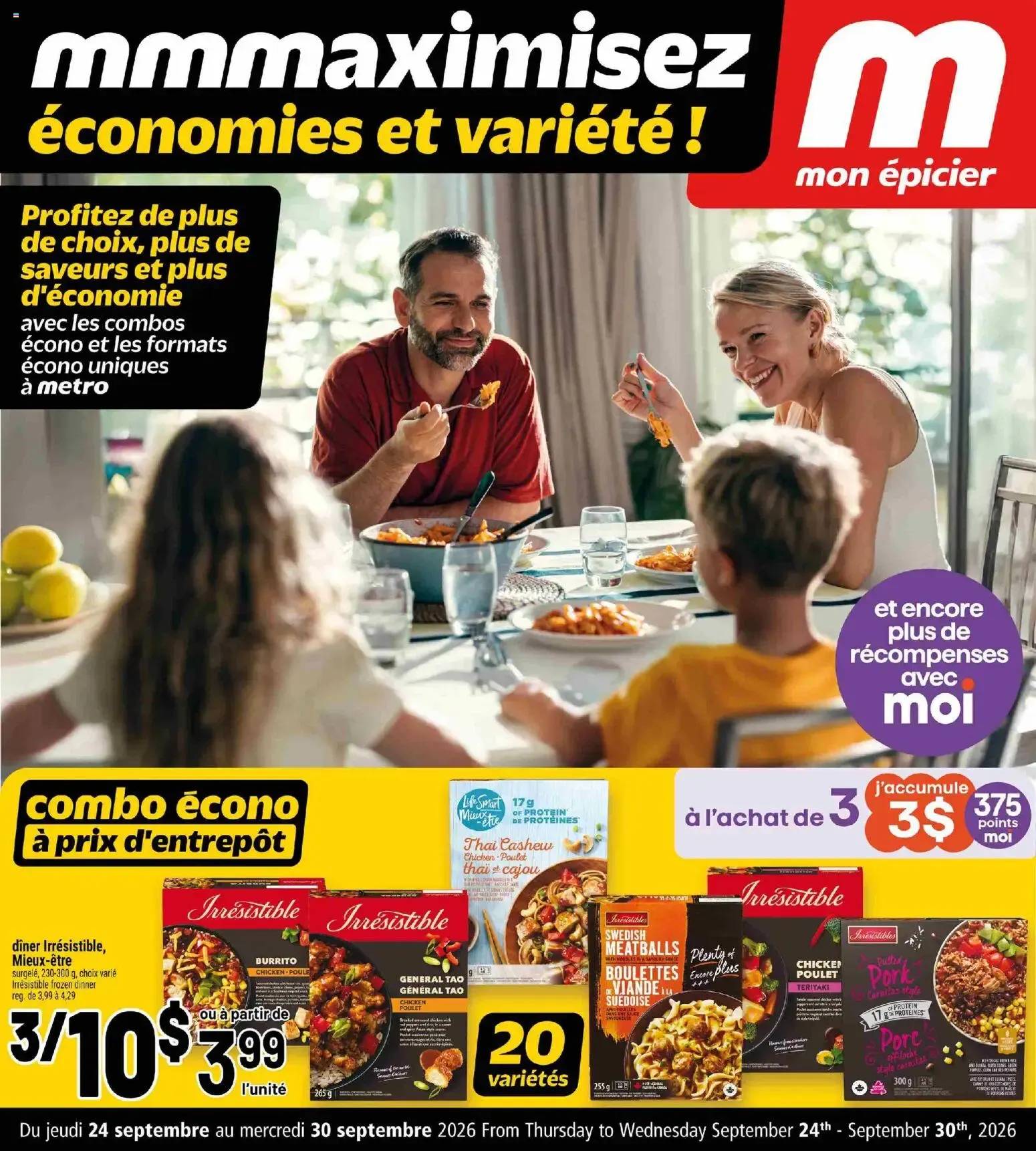 Metro - Cahier mmmaximisez from Sep 24, 2026 > weekly specials & deals from September 24 to September 30 2026 - flyer page 1