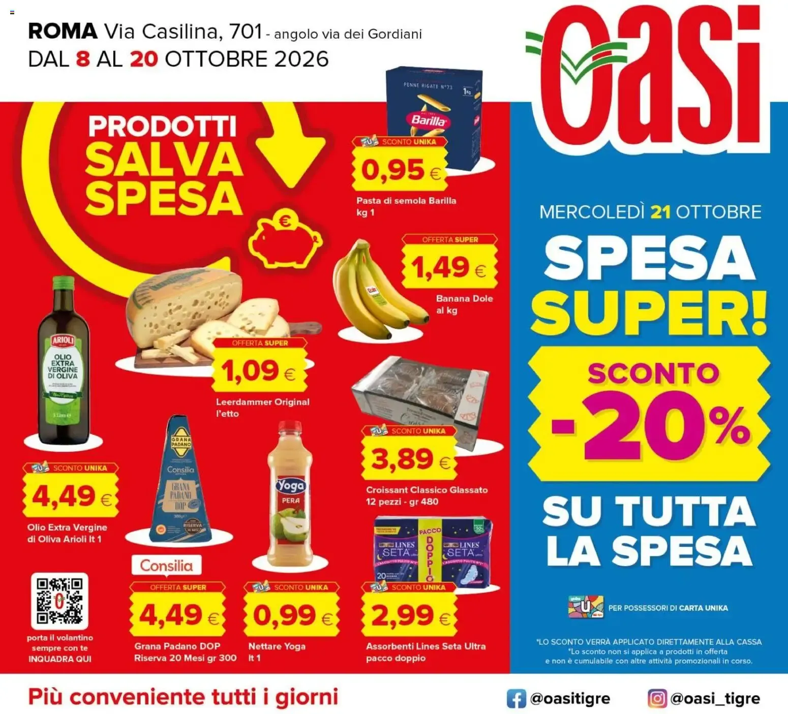 Nuovo Oasi volantino Roma dal 08/10/2026 > offerte anteprima 🛍️ da 8 ottobre a 20 ottobre di 2026 - Pagina del volantino 1