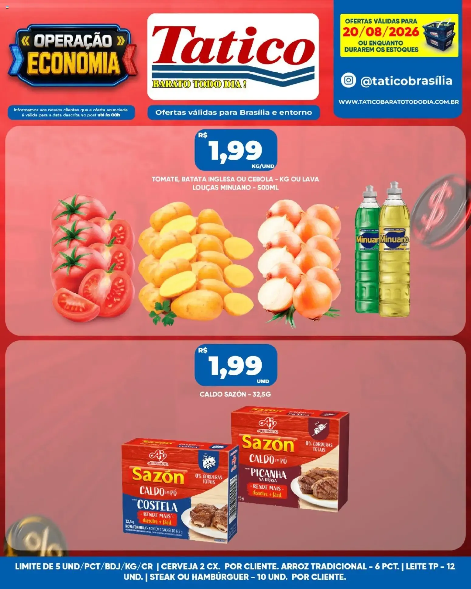 Tatico ofertas do Dia de 20/08/2026 | Promoções Online
