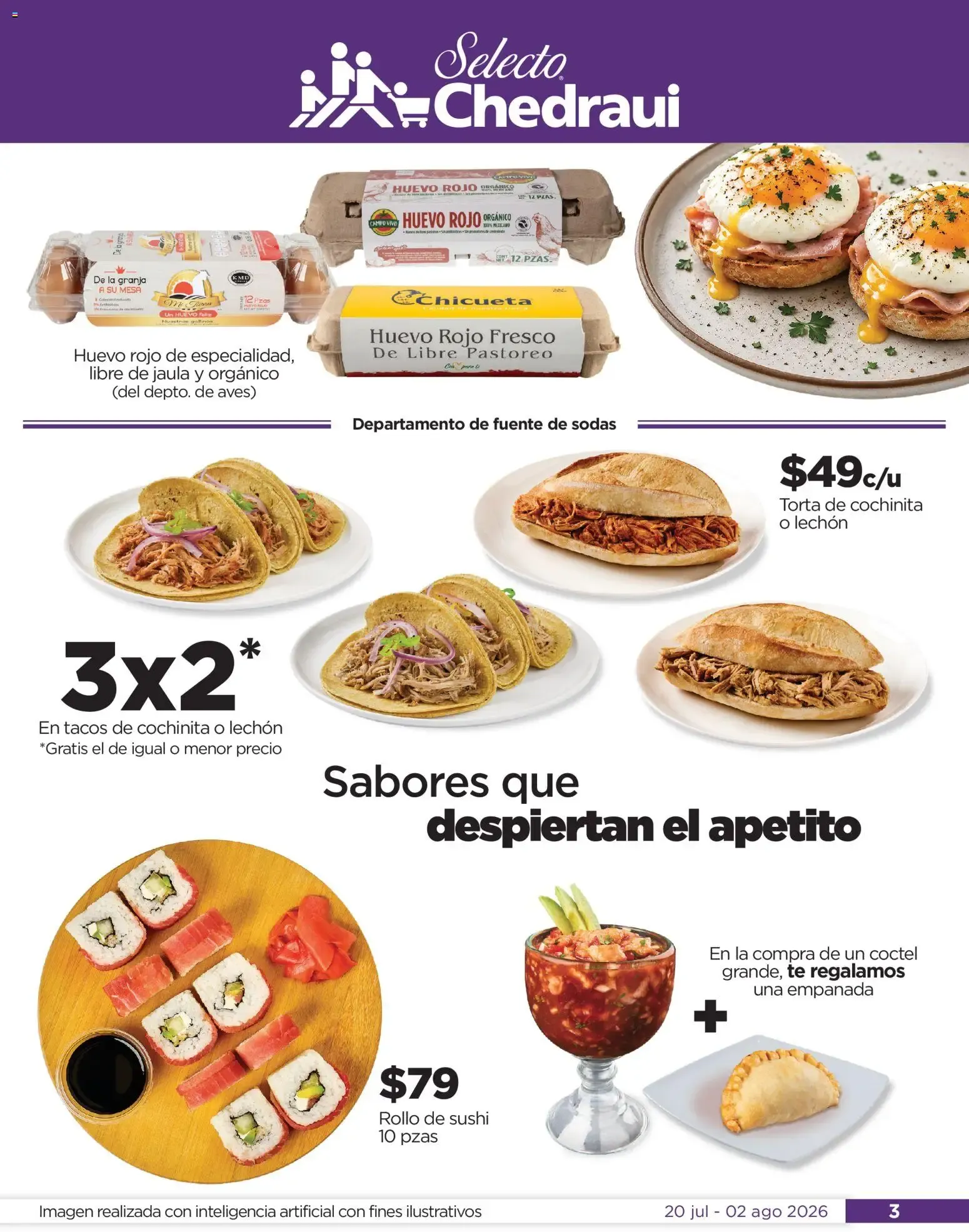 Catálogo de Chedraui folleto Por Ti ofertones de verano (20/07/2026 - 02/08/2026) - catálogo en línea 20 de julio al 2 de agosto 2026 - Pagina 3