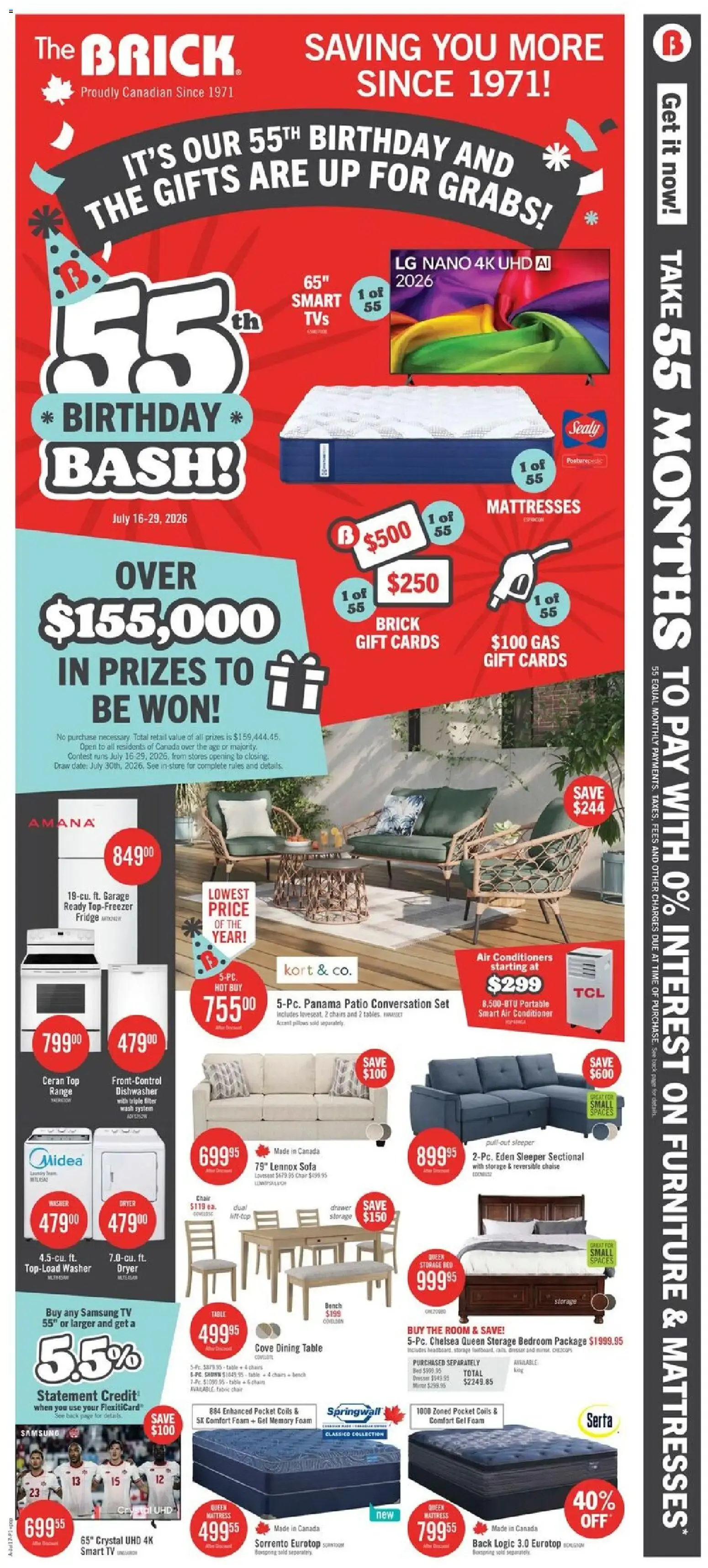 The BRICK 55th BIRTHDAY BASH! SAVING YOU MORE from July 17 to July 19 2026 - flyer page 3