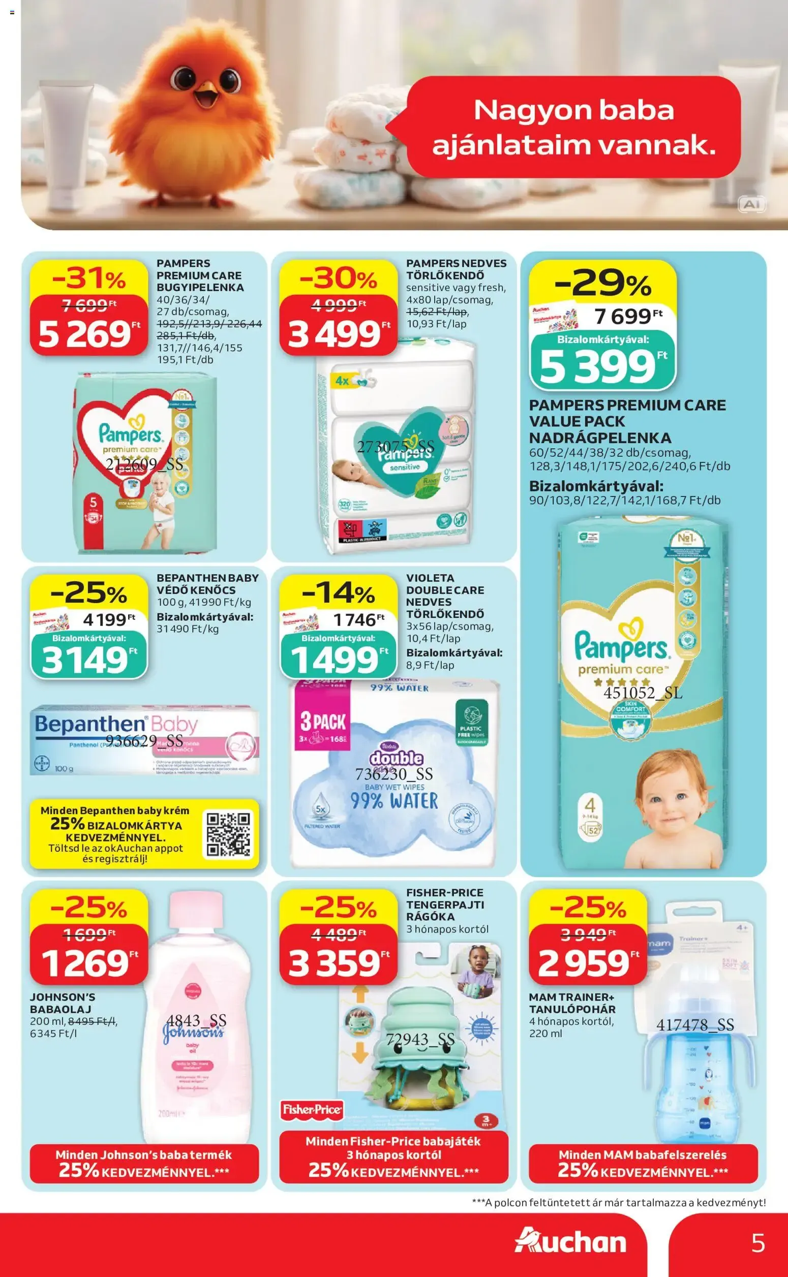 Katalógus Auchan Hipermarket: Spórolj makulátlan ajánlatokkal! szeptember 24.-tól október 14.-ig 2026. - Oldal 5