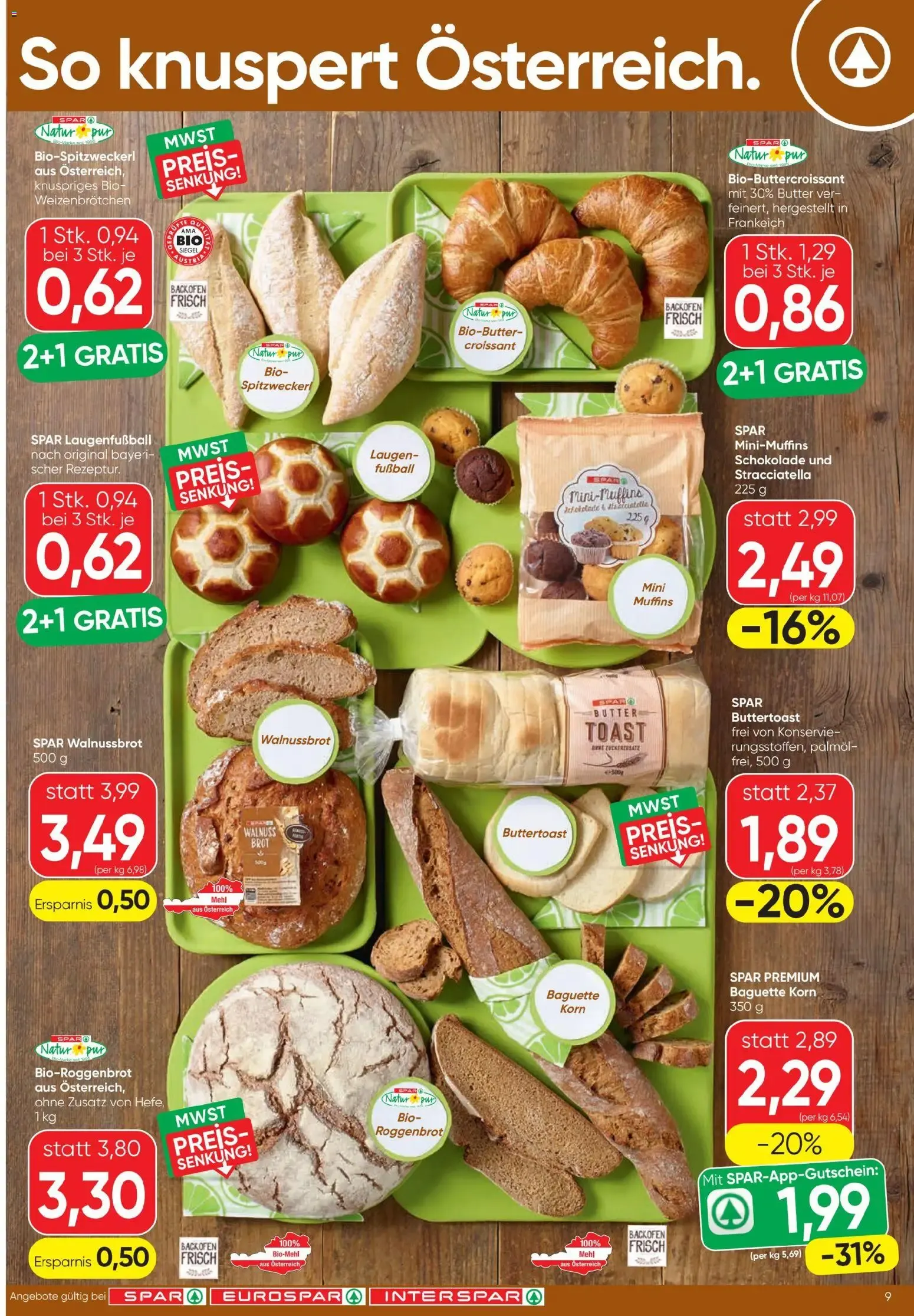 Spar - Flugblatt (06.08.2026) - Angebote und Prospekt von 6. August bis 12. August 2026 - Flugblätt seite 9