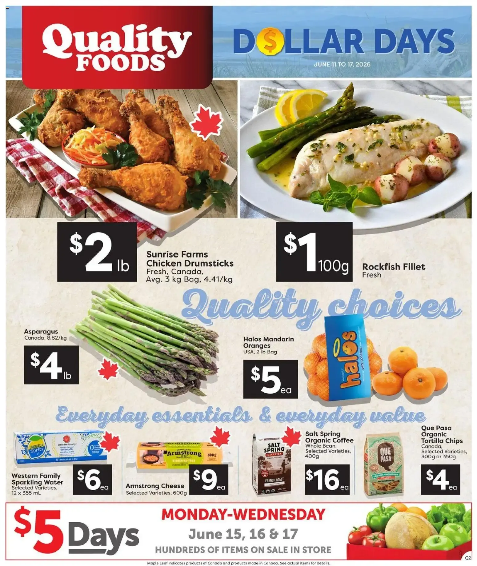 Quality Foods weekly flyer / circulaire from Jun 11, 2026 > weekly specials & deals