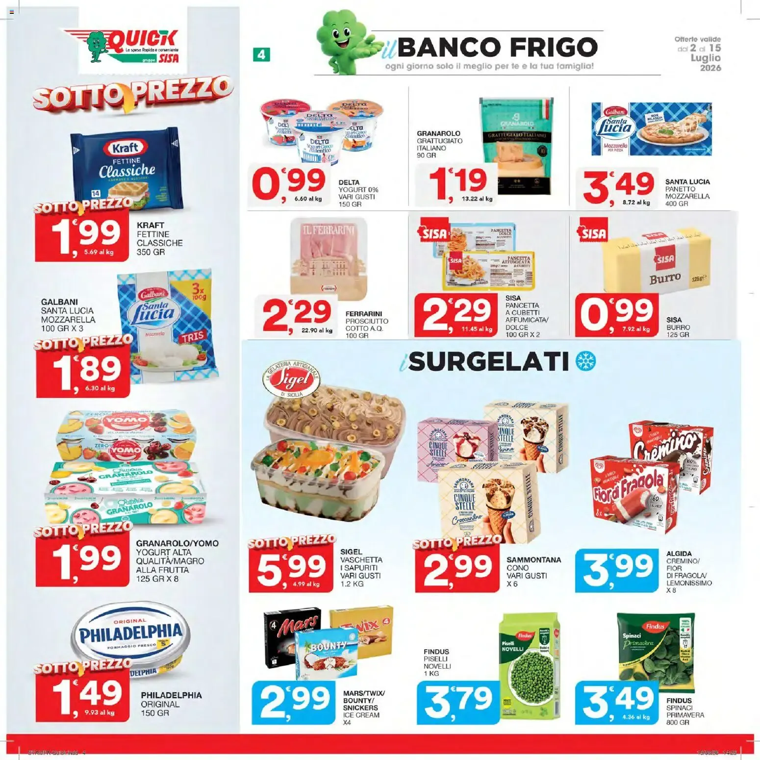 Nuovo SISA volantino Quick dal 02/07/2026 > offerte anteprima 🛍️ da 2 luglio a 15 luglio di 2026 - Pagina del volantino 4