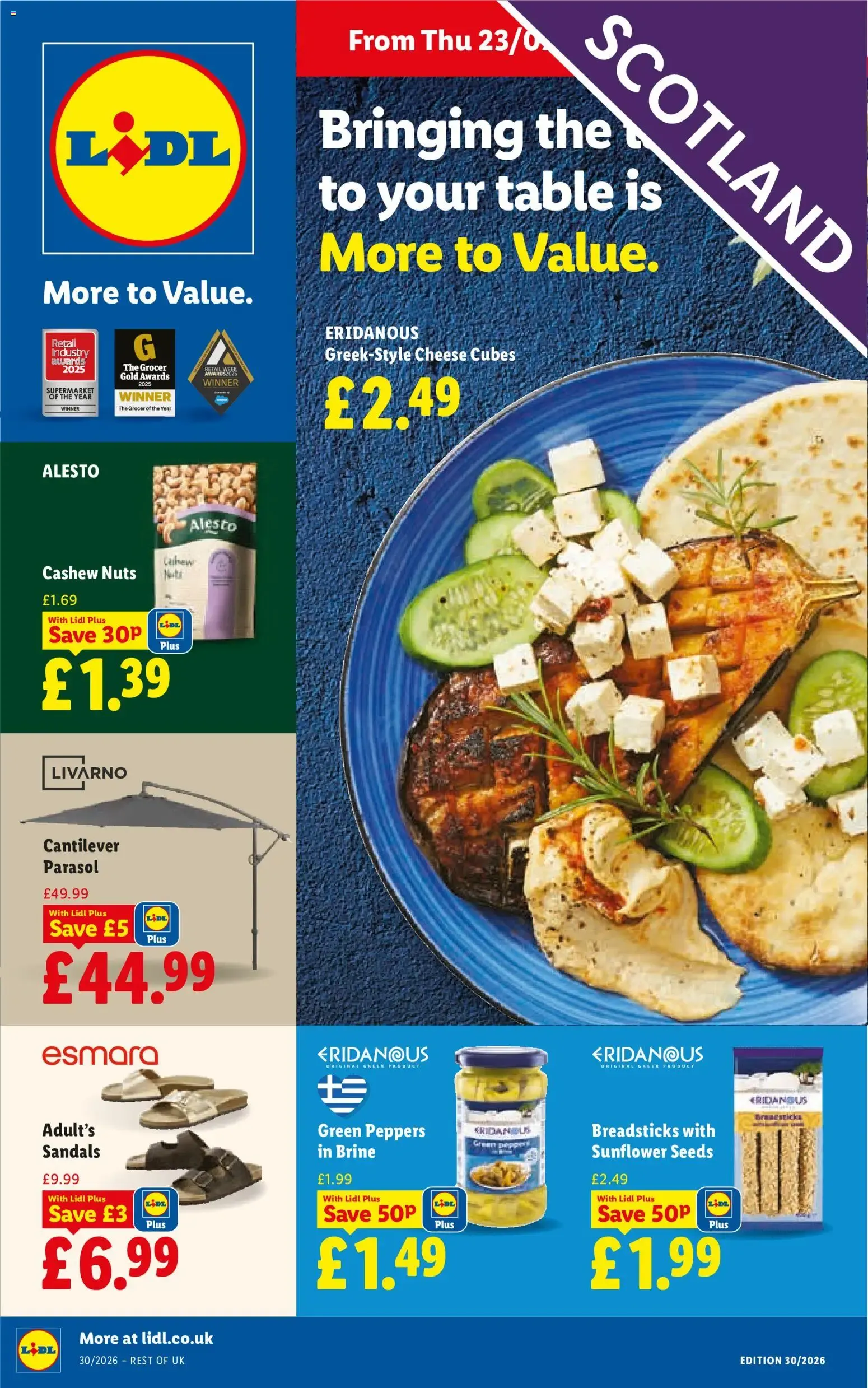 Weekly offers Lidl Scotland (23/07/2026 - 29/07/2026) - Offers Online from 23 July to 29 July 2026 - Catalogue Page 1