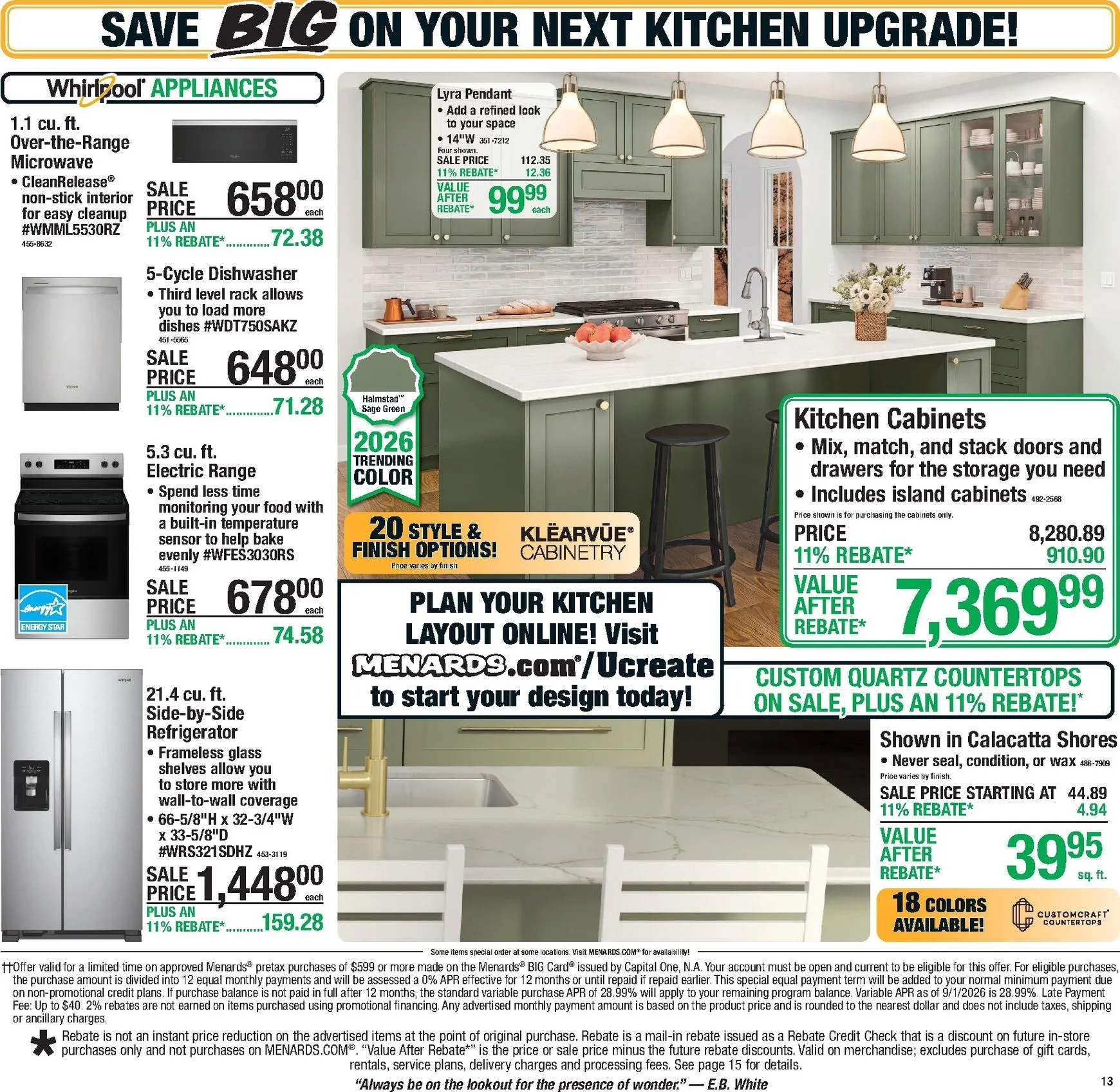 Weekly ad Current Menards - 11% Rebate* Sale leaflet valid from Thursday 10/01/2026 to Sunday 10/11/2026 from October 1 to October 11 2026 - Page 19