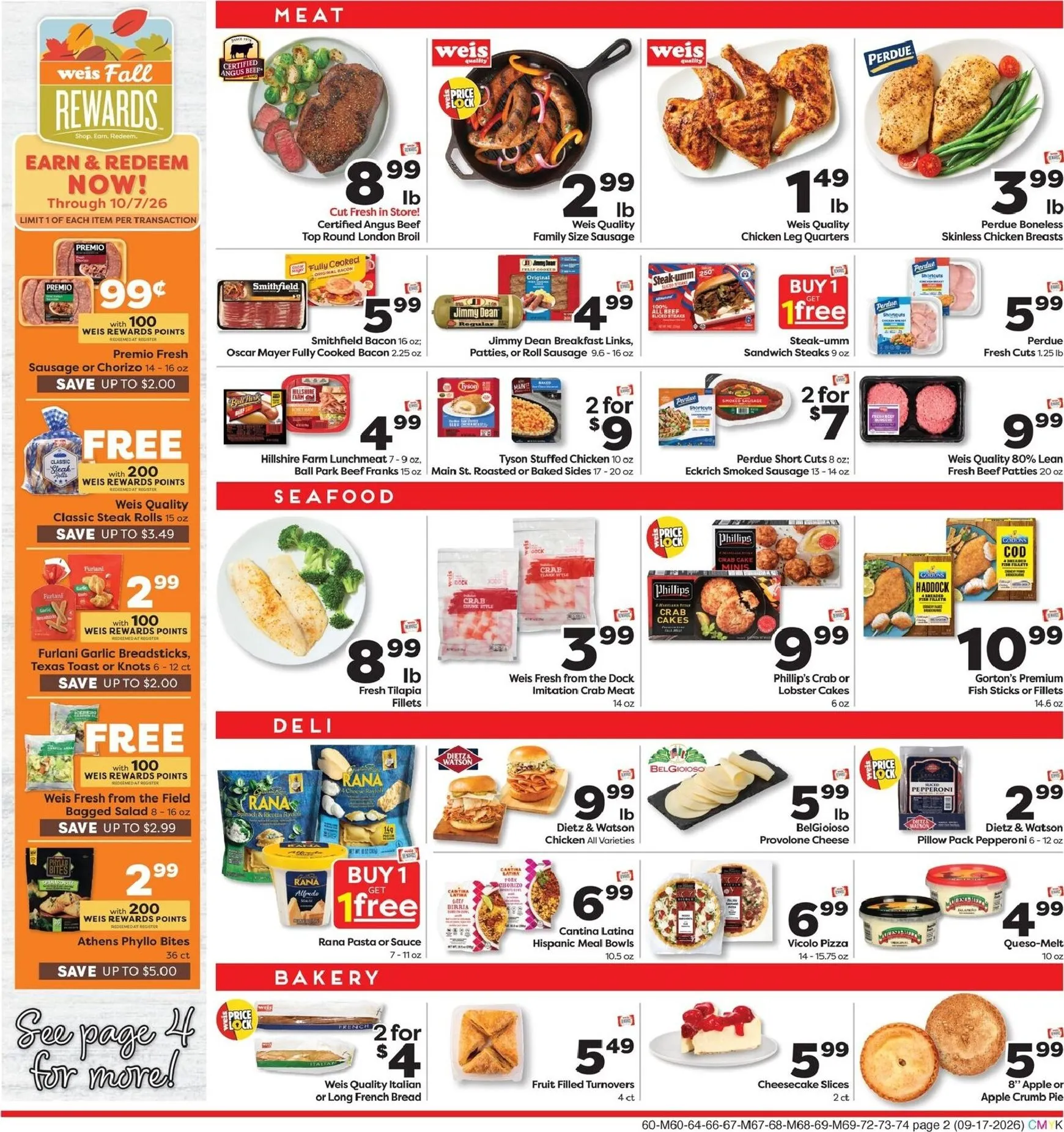 Weekly ad Current Weis Markets leaflet valid from Thursday 09/17/2026 to Wednesday 09/23/2026 from September 17 to September 23 2026 - Page 2