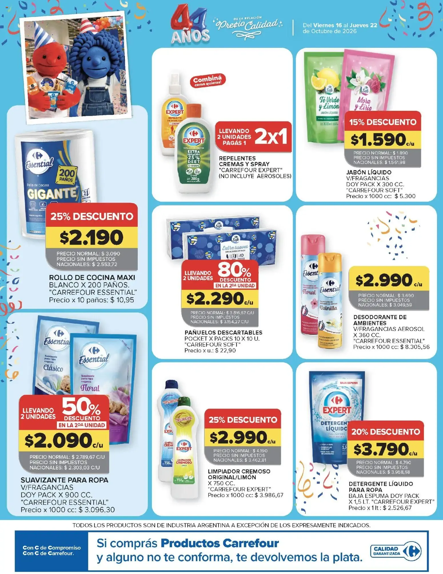 Ofertas de Carrefour: 3ra Semana de Festejos y 44 Años - Ofertas de Productos Carrefour 16 de octubre al 22 de octubre 2026 - Página 42 del catálogo