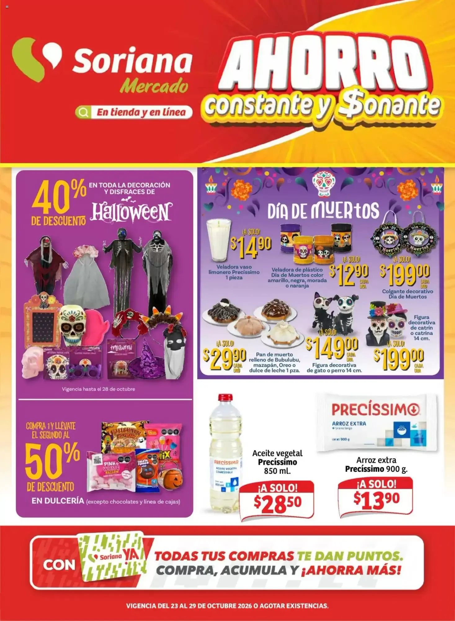 Soriana Mercado: Ahorros en Halloween, Día de Muertos y más