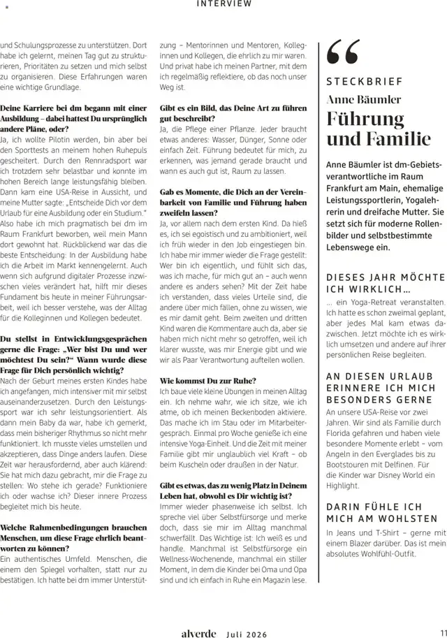 dm Magazin alverde - Mit Mission bei Miss Germany von 1. Juli bis 31. Juli 2026 - Prospekt seite 11