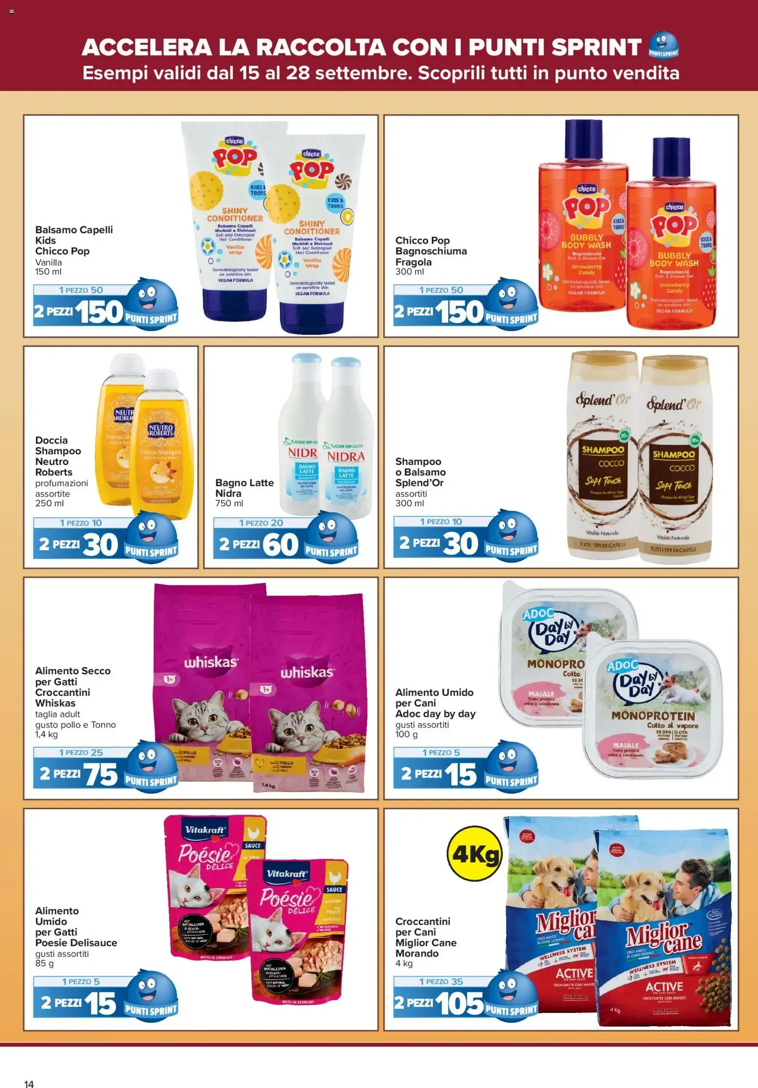 Nuovo Carrefour volantino Iper - Punti Sprint Payback dal 15/09/2026 > offerte anteprima 🛍️ da 15 settembre a 28 settembre di 2026 - Pagina del volantino 14
