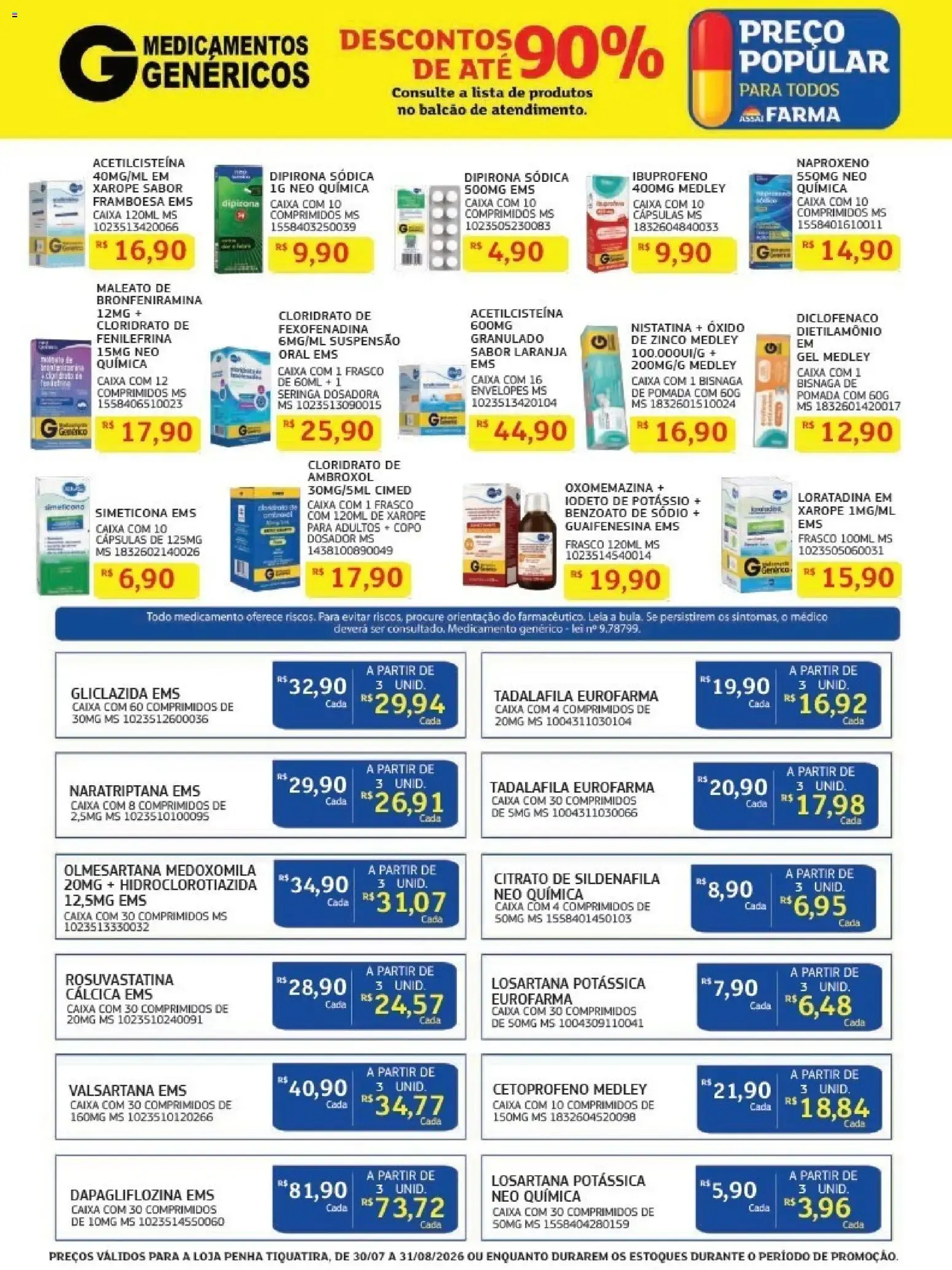 Encarte de Assaí Farma - Grandes Ofertas de Inauguración 31 de julho até 31 de agosto 2026 - Pagina 7