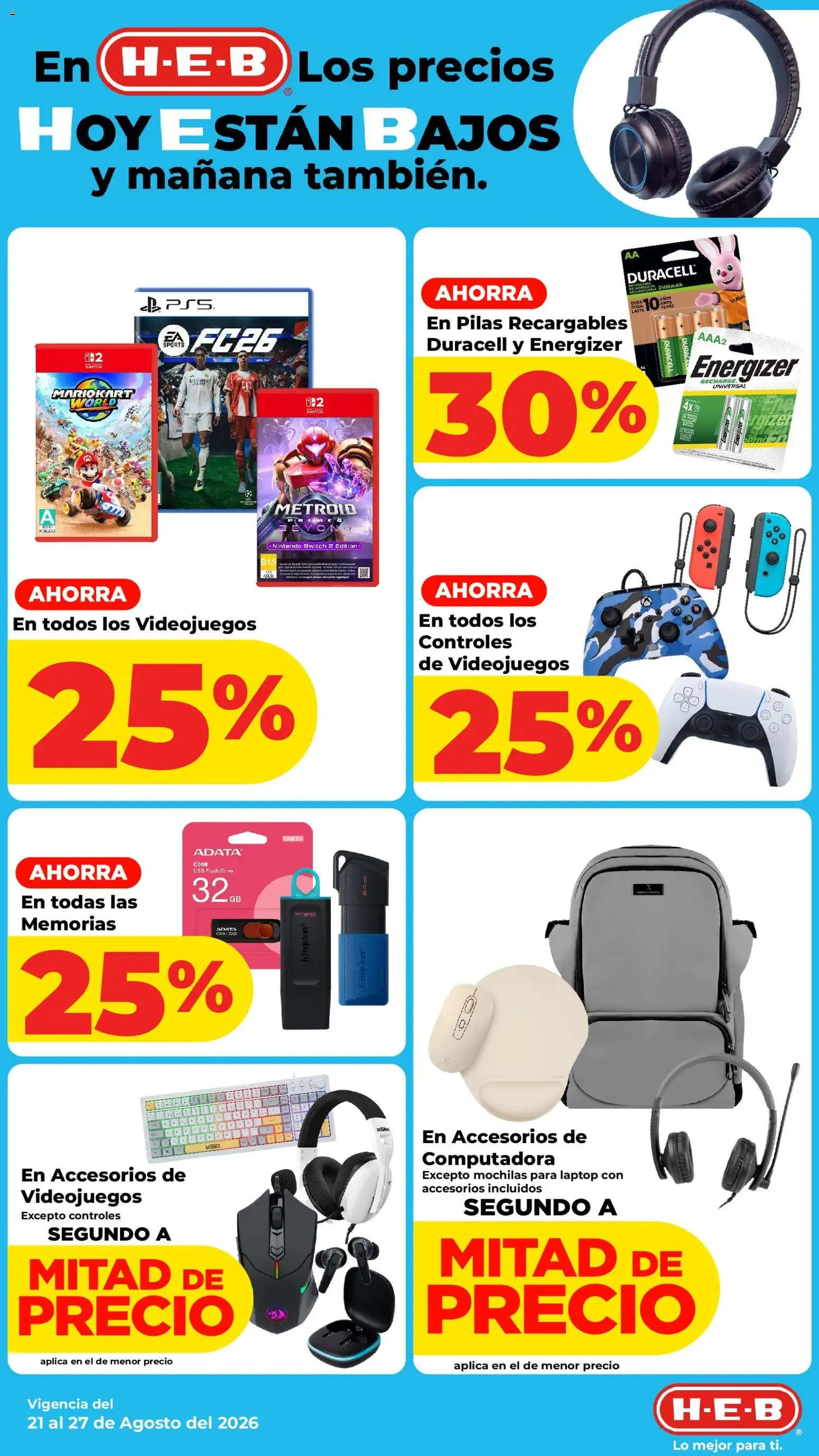 Catálogo de H-E-B: Precios Bajos en Carnes para Asar 21 de agosto al 24 de agosto 2026 - Pagina 22